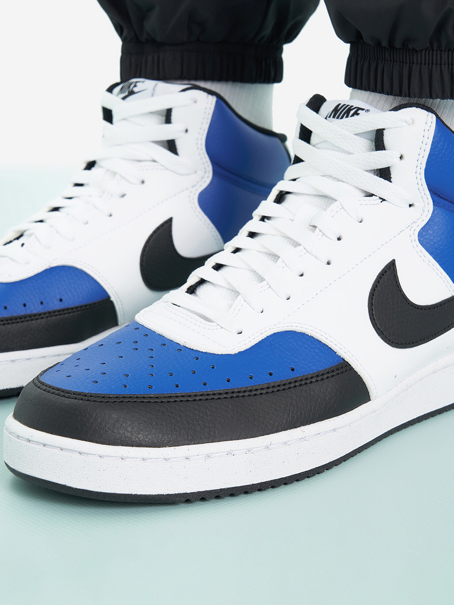 фото Кеды мужские nike court vision mid nn af, синий