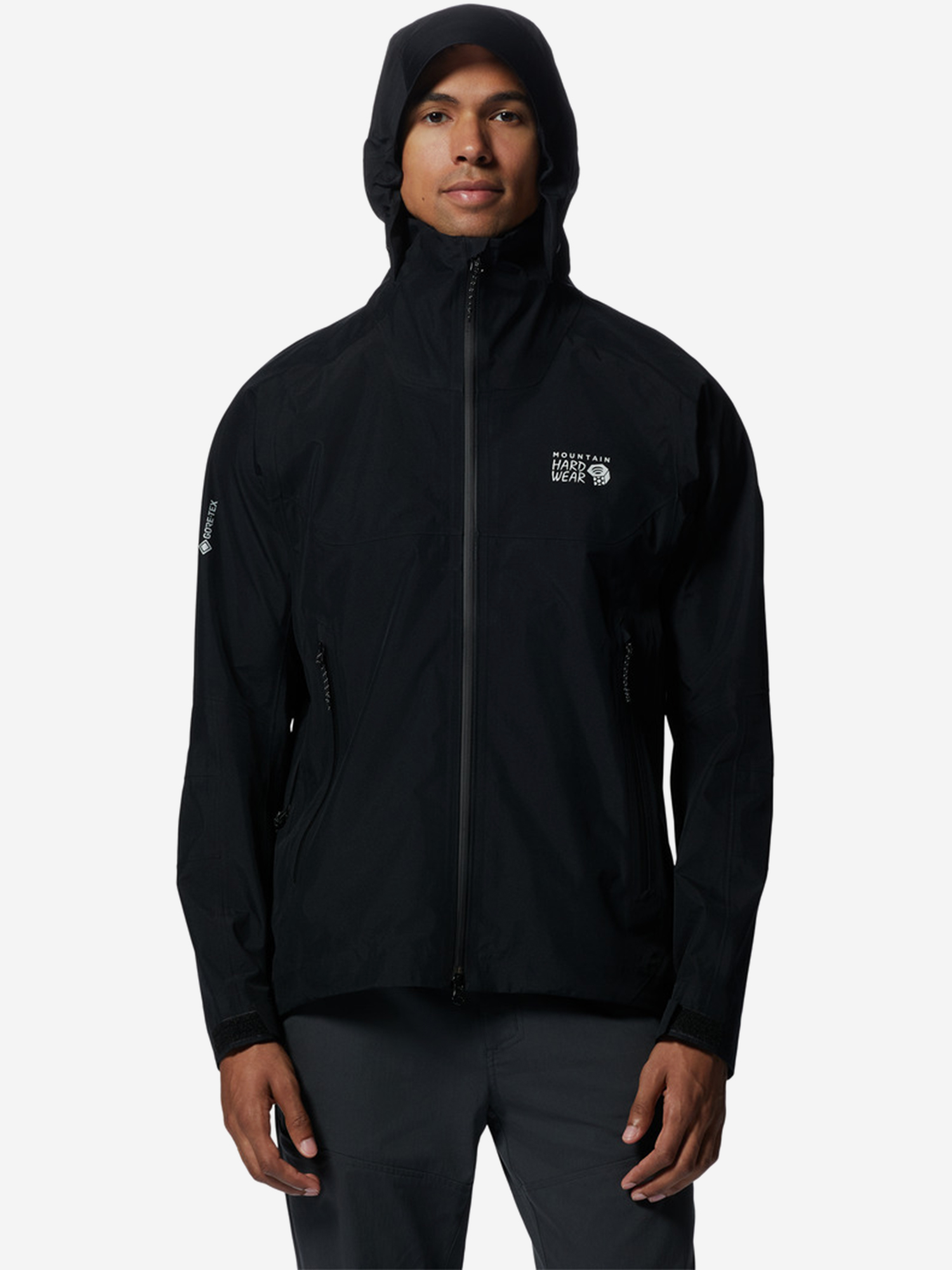 фото Куртка мембранная мужская mountain hardwear trailverse gore-tex jacket, черный