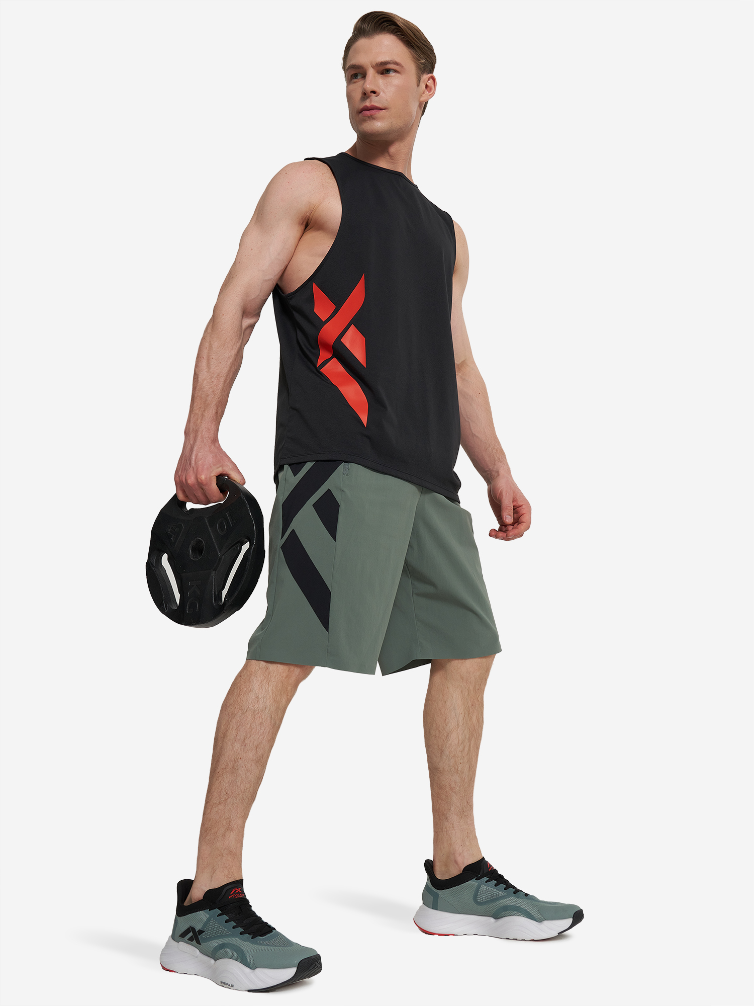 фото Шорты мужские athlex, зеленый