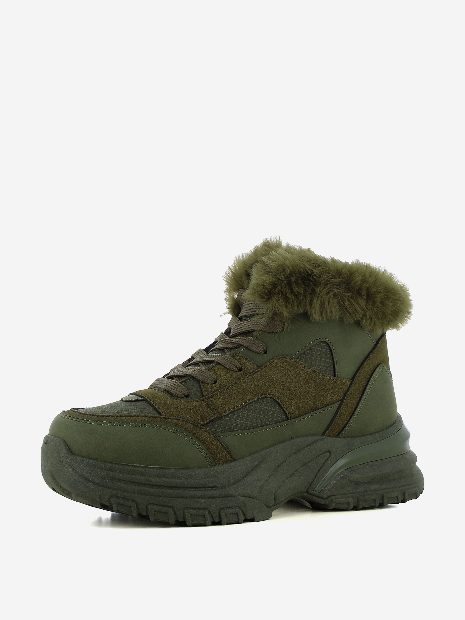 фото Кеды утепленные женские sprox skc casual wtr, зеленый