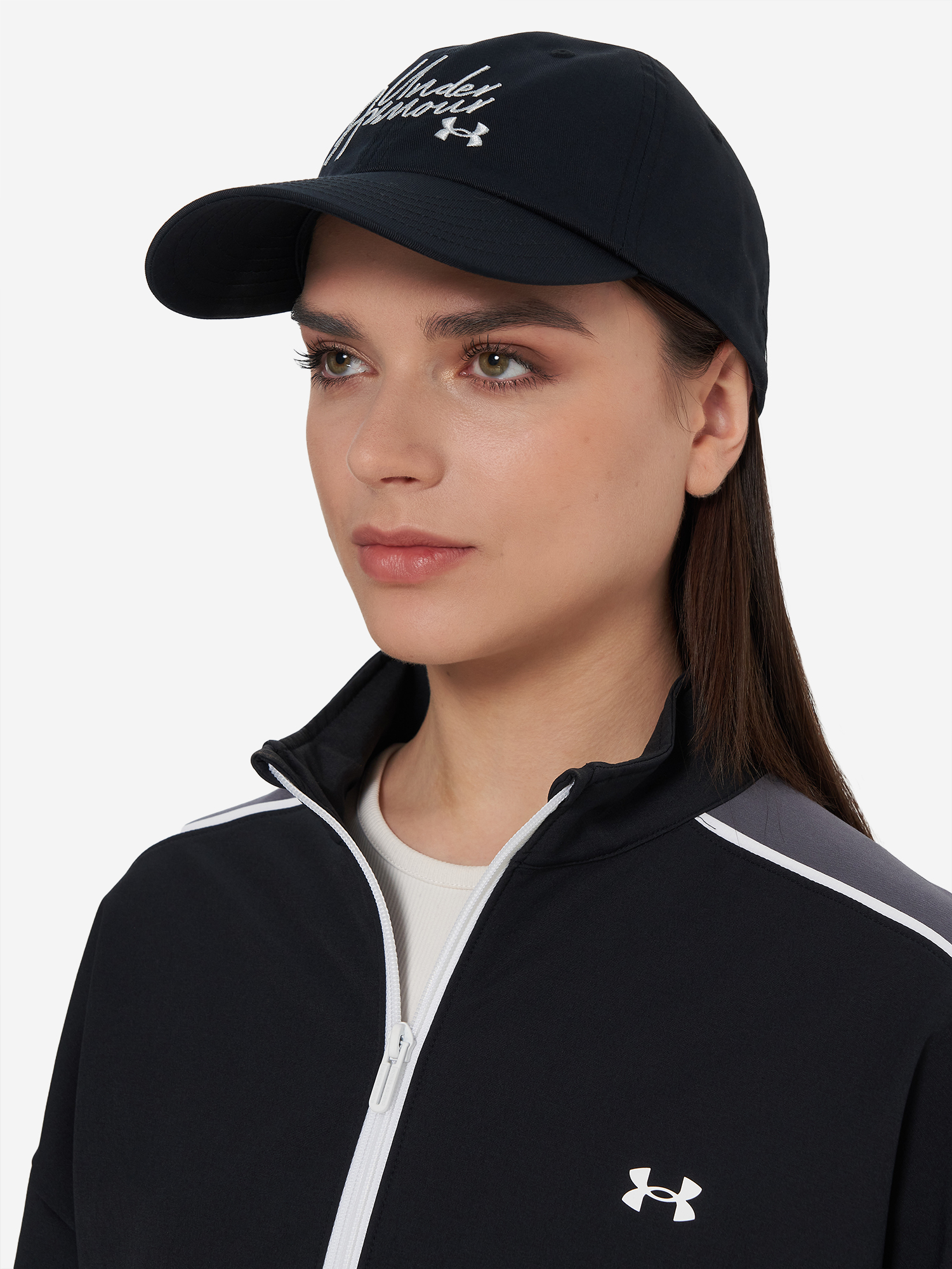 фото Бейсболка женская under armour sportstyle, черный