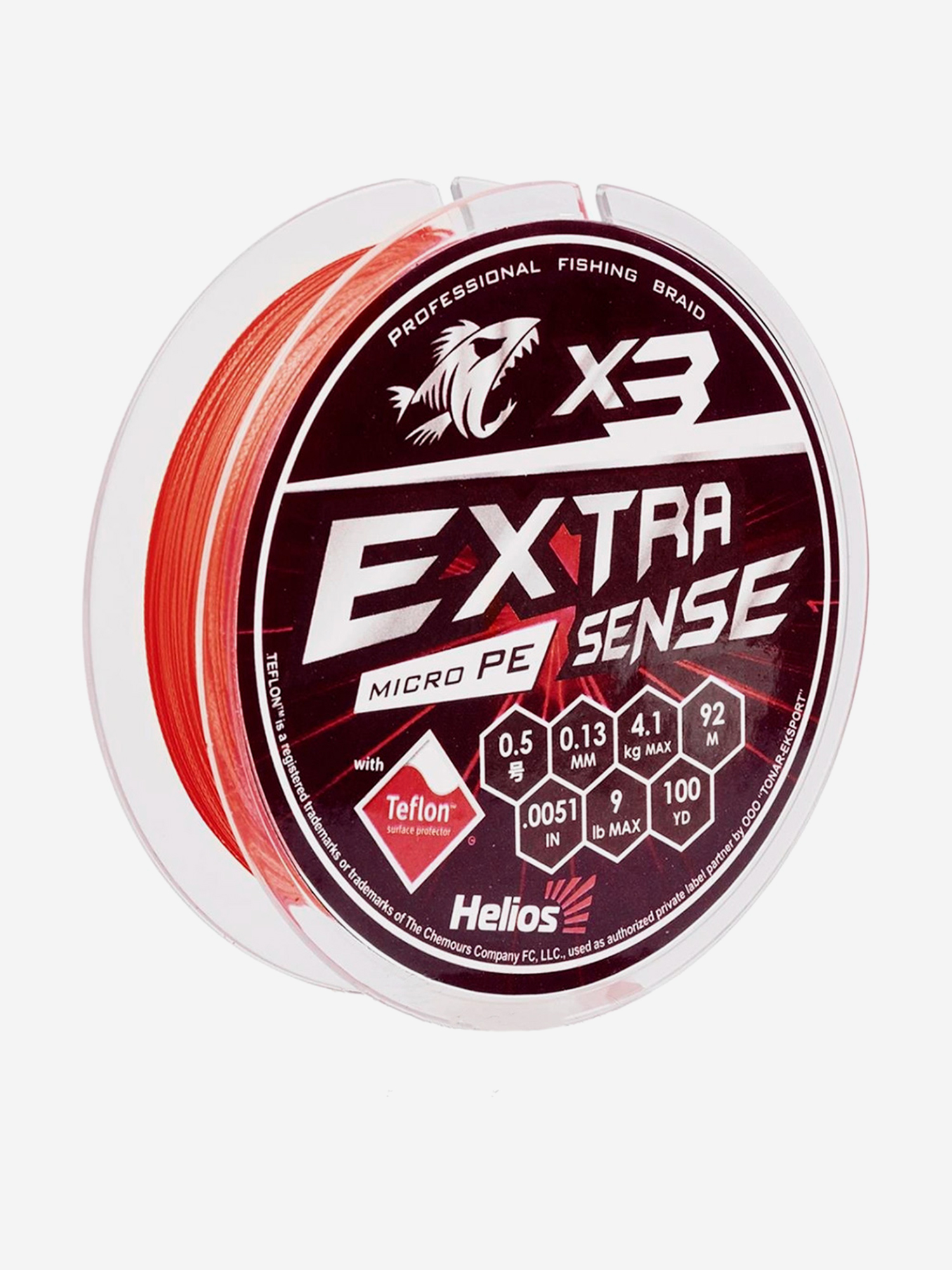 Шнур плетеный для рыбалки Helios Extrasense X3 PE, 92м, 0,13мм, 4,1кг, красный, Красный
Шнур плетеный для рыбалки Helios Extrasense X3 PE, 92м, 0,13мм, 4,1кг, красный, Красный
