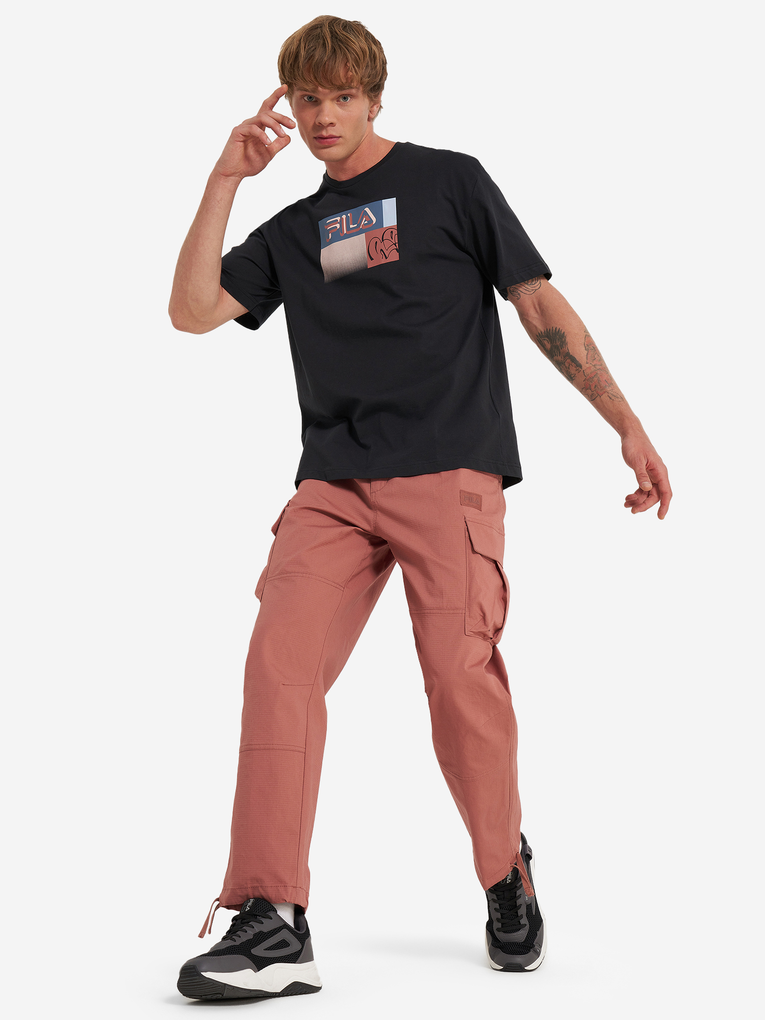 фото Футболка мужская fila, черный