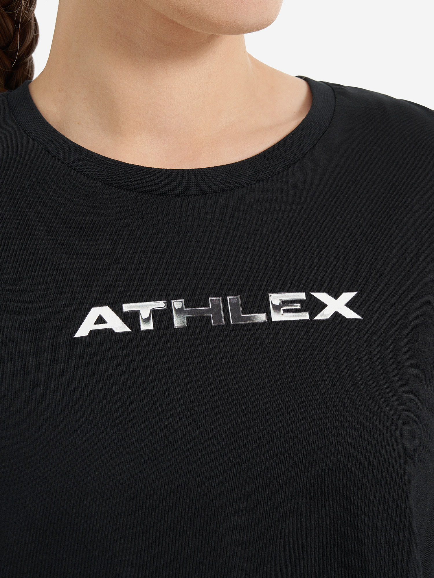 фото Футболка женская оверсайз athlex, черный