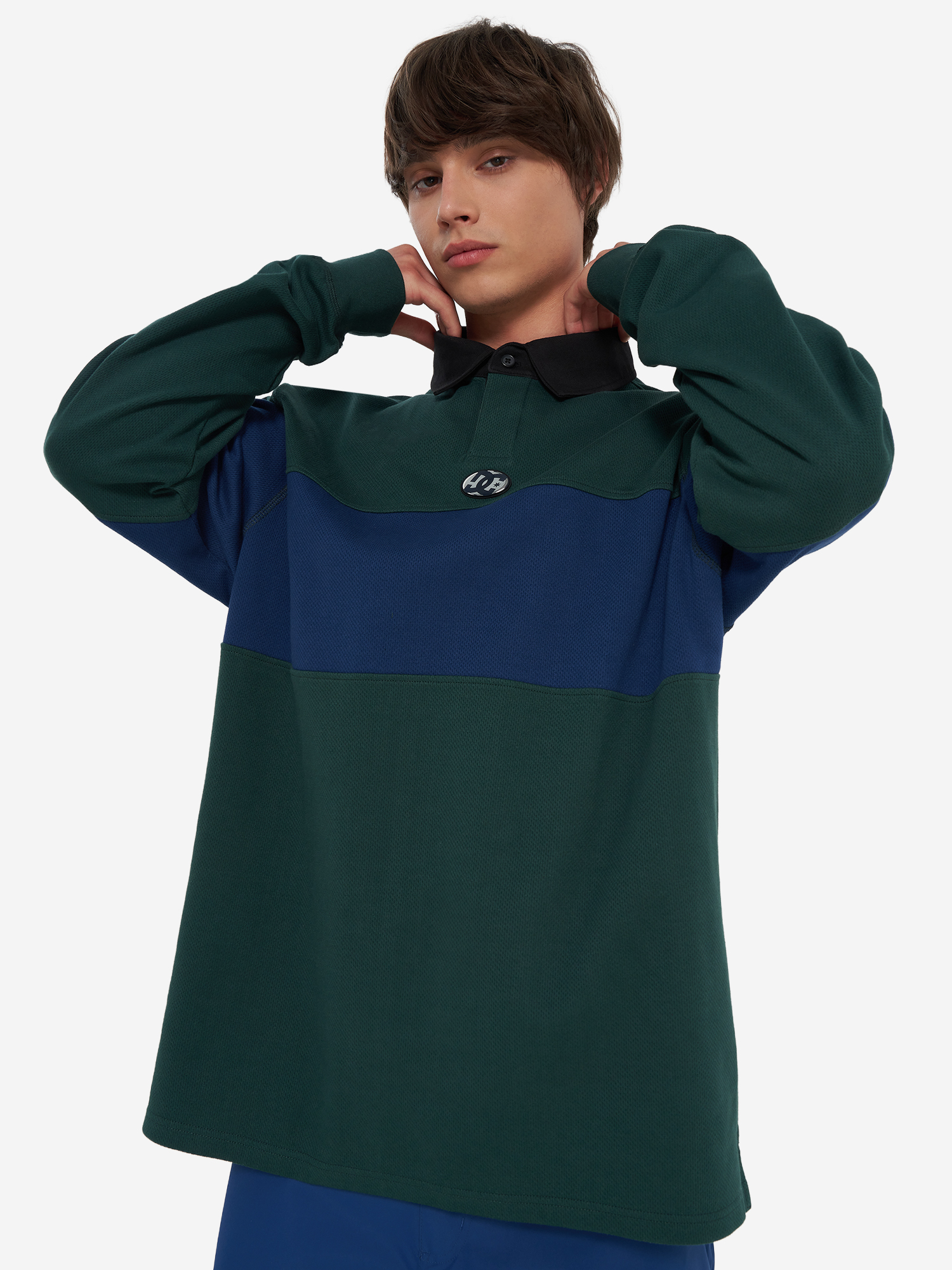 фото Лонгслив мужской dc shoes second half, зеленый