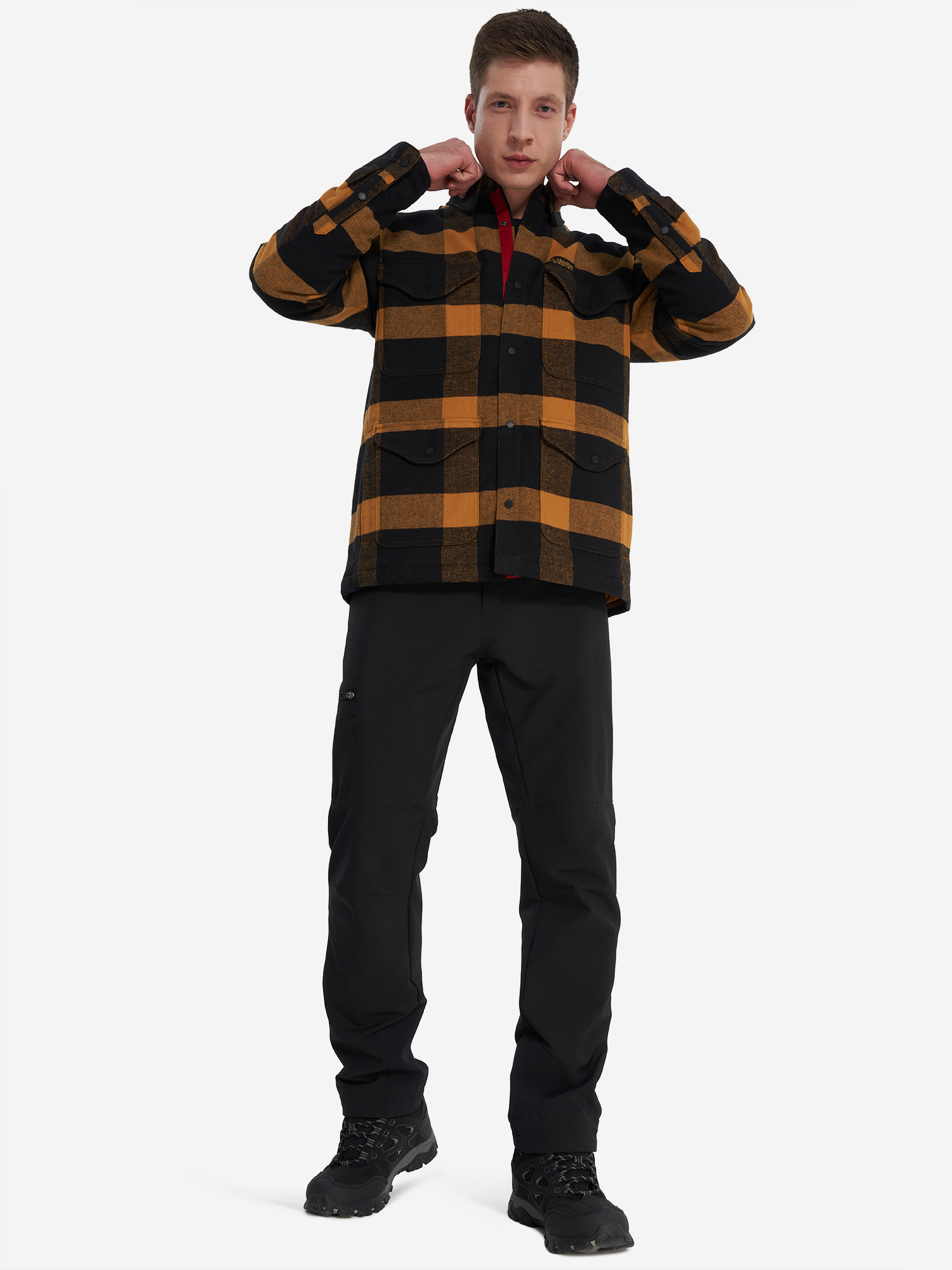 фото Легкая куртка мужская columbia high cascades shirt jacket, желтый