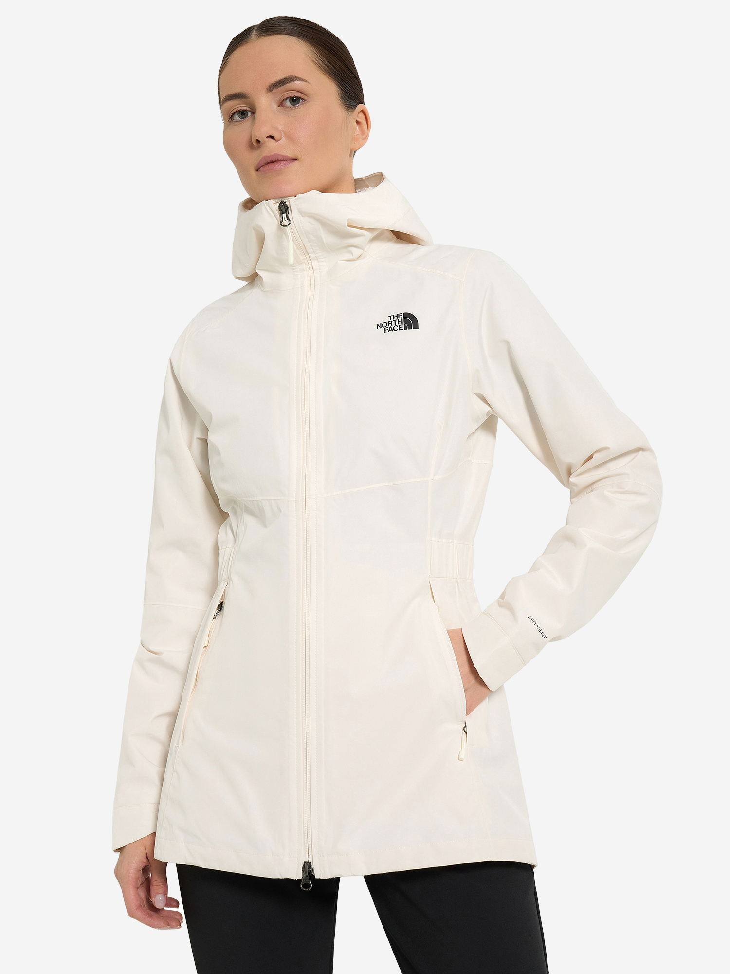 фото Куртка мембранная женская the north face hikesteller, бежевый