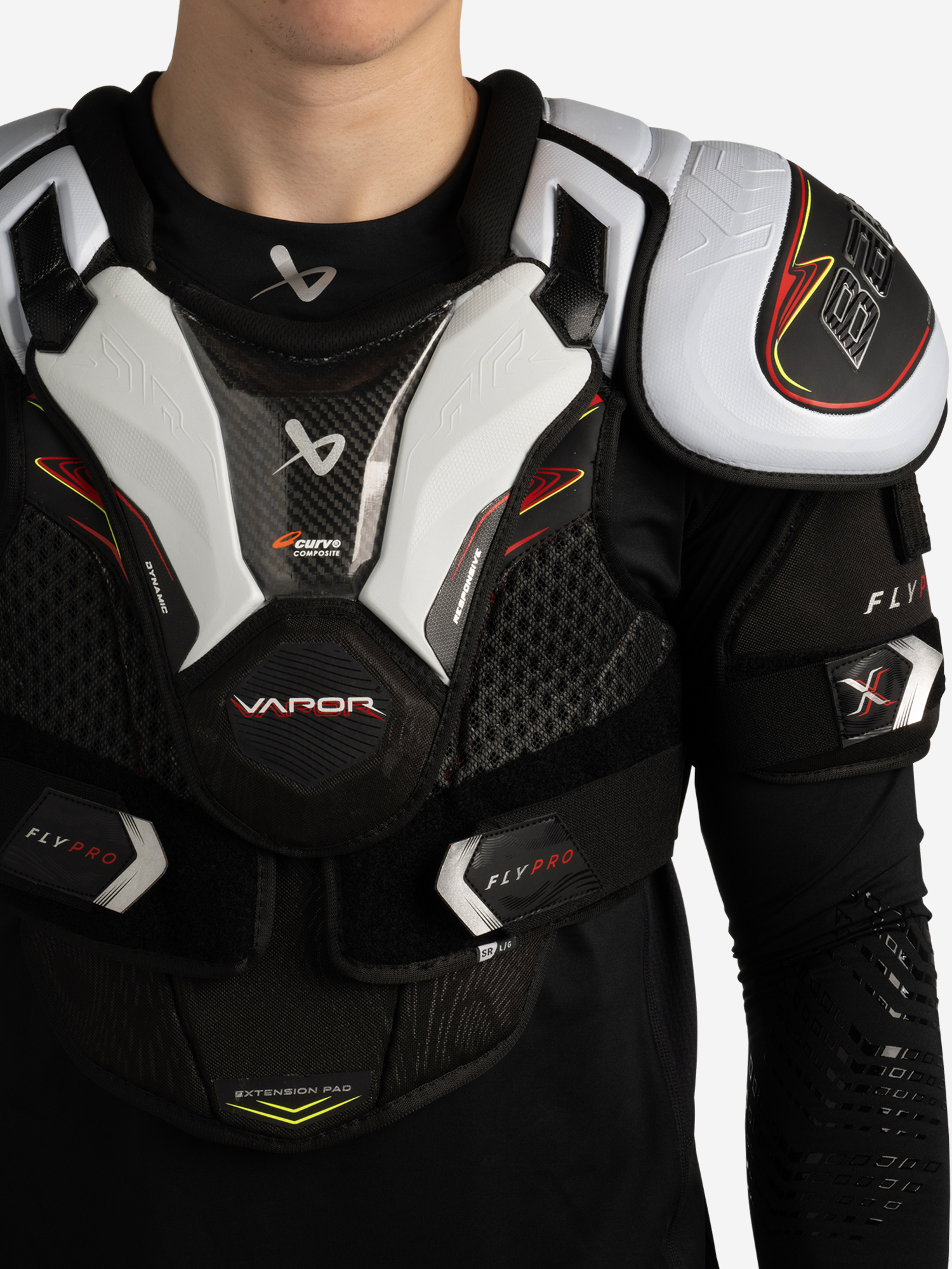 фото Защита торса детская bauer vapor flypro jr, черный