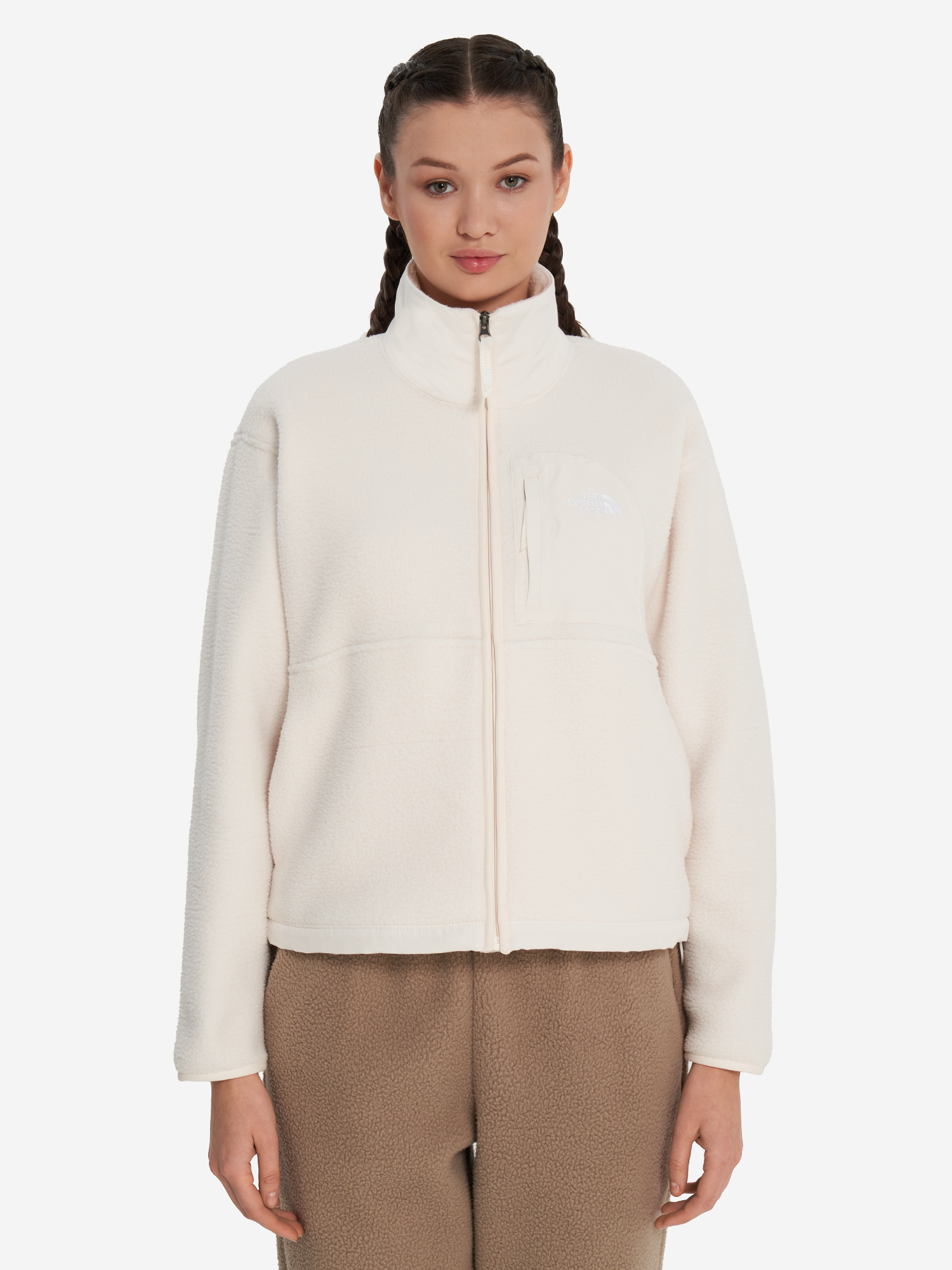 фото Толстовка женская the north face yumiori, бежевый
