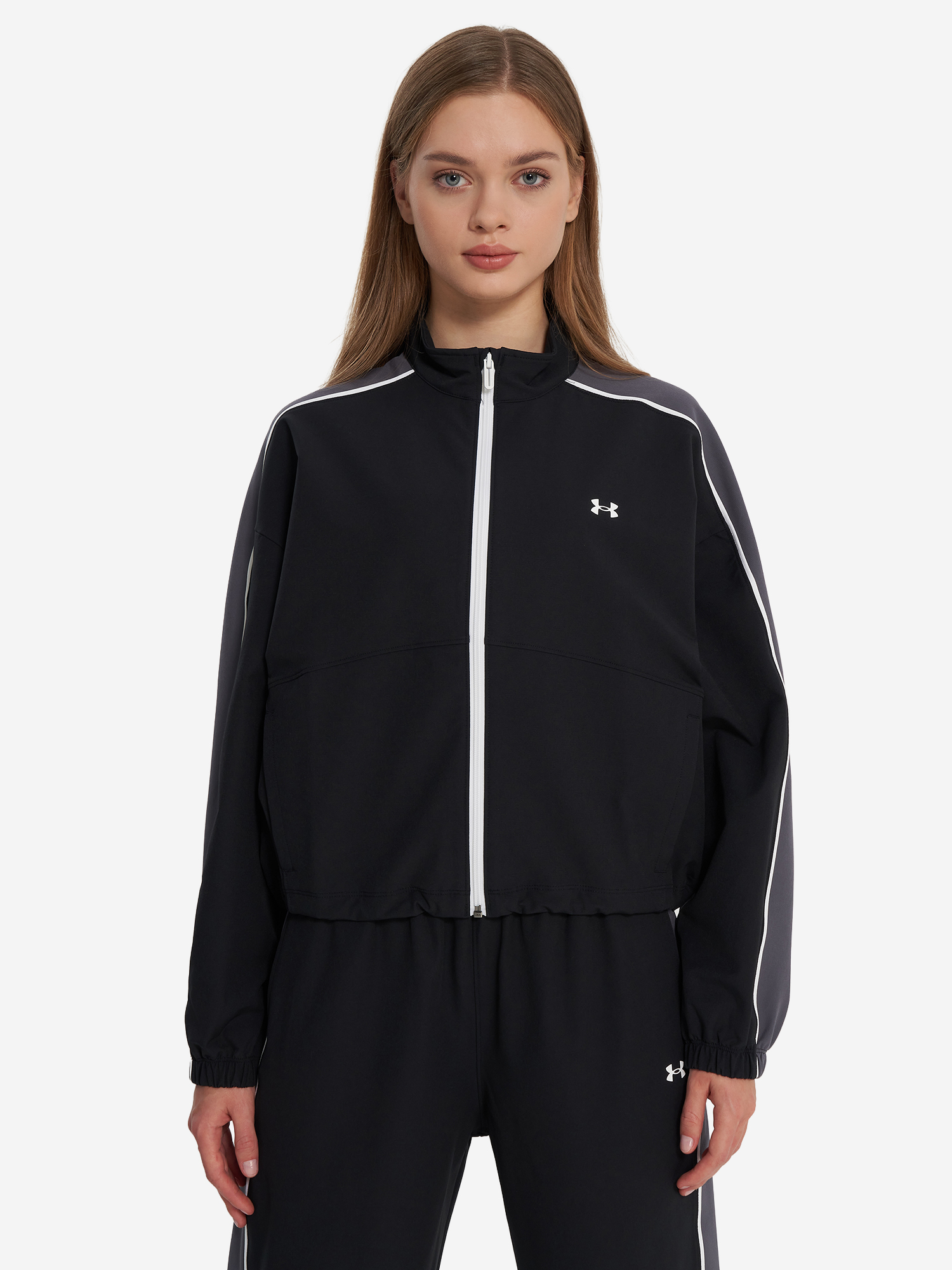 фото Ветровка женская under armour rival, черный