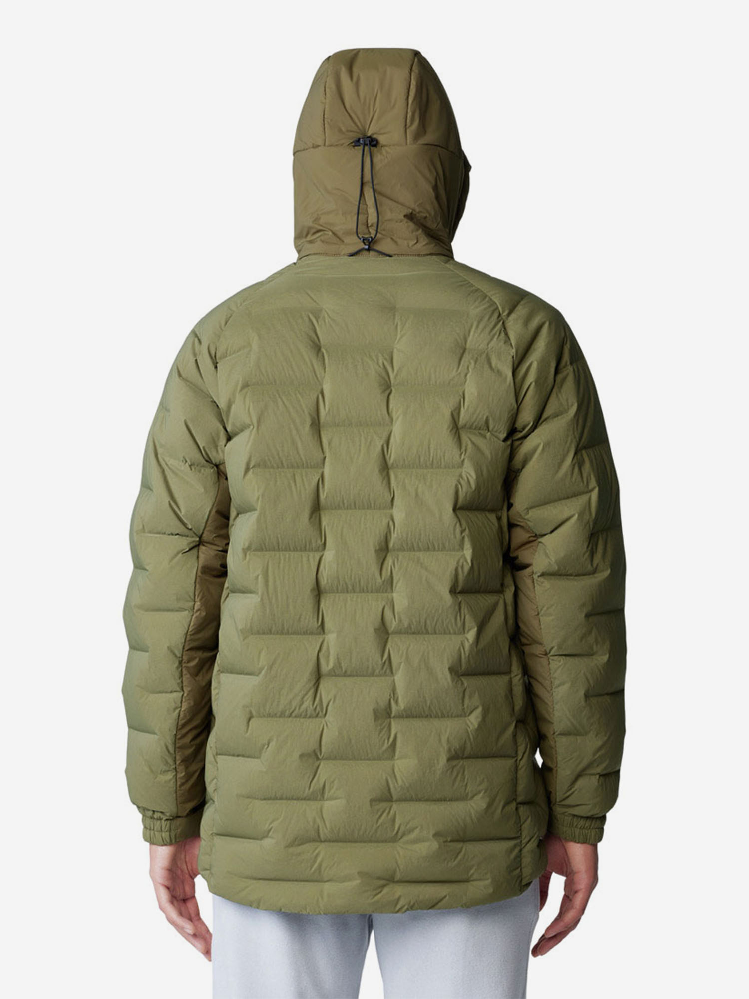 фото Пуховик мужской mountain hardwear stretchdown, зеленый