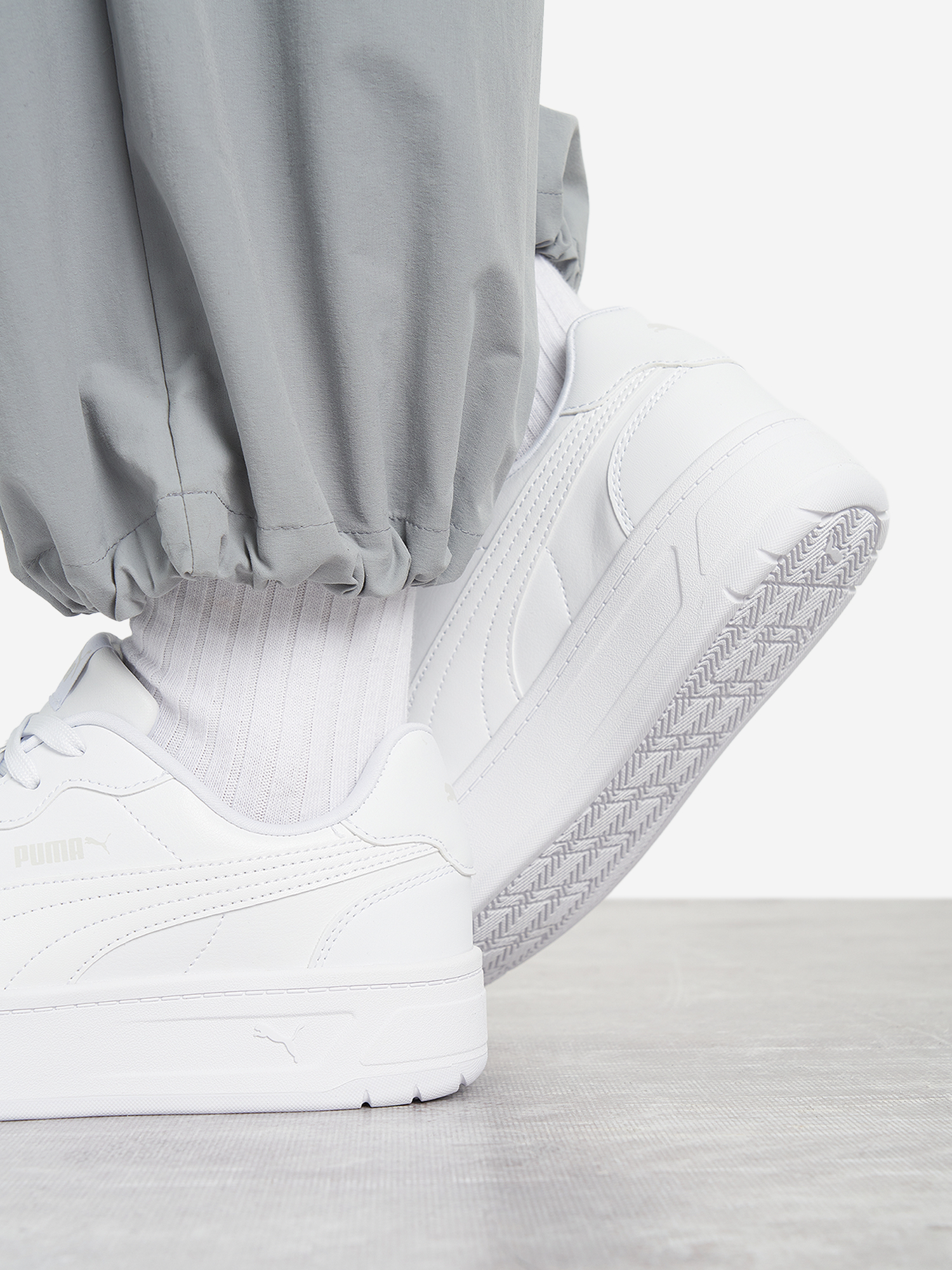 фото Кроссовки женские puma court lally skye, белый