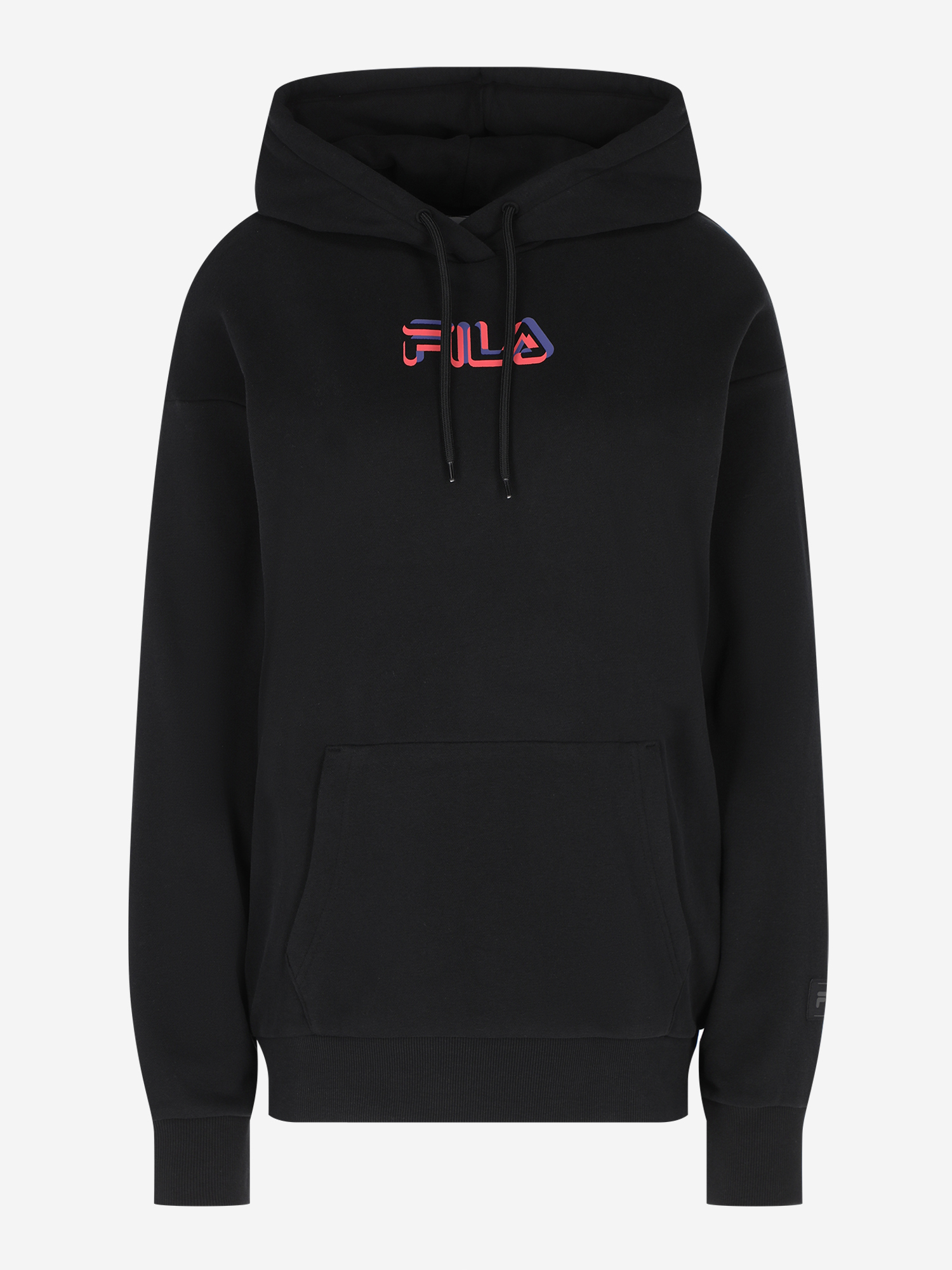 фото Худи женское оверсайз fila, черный