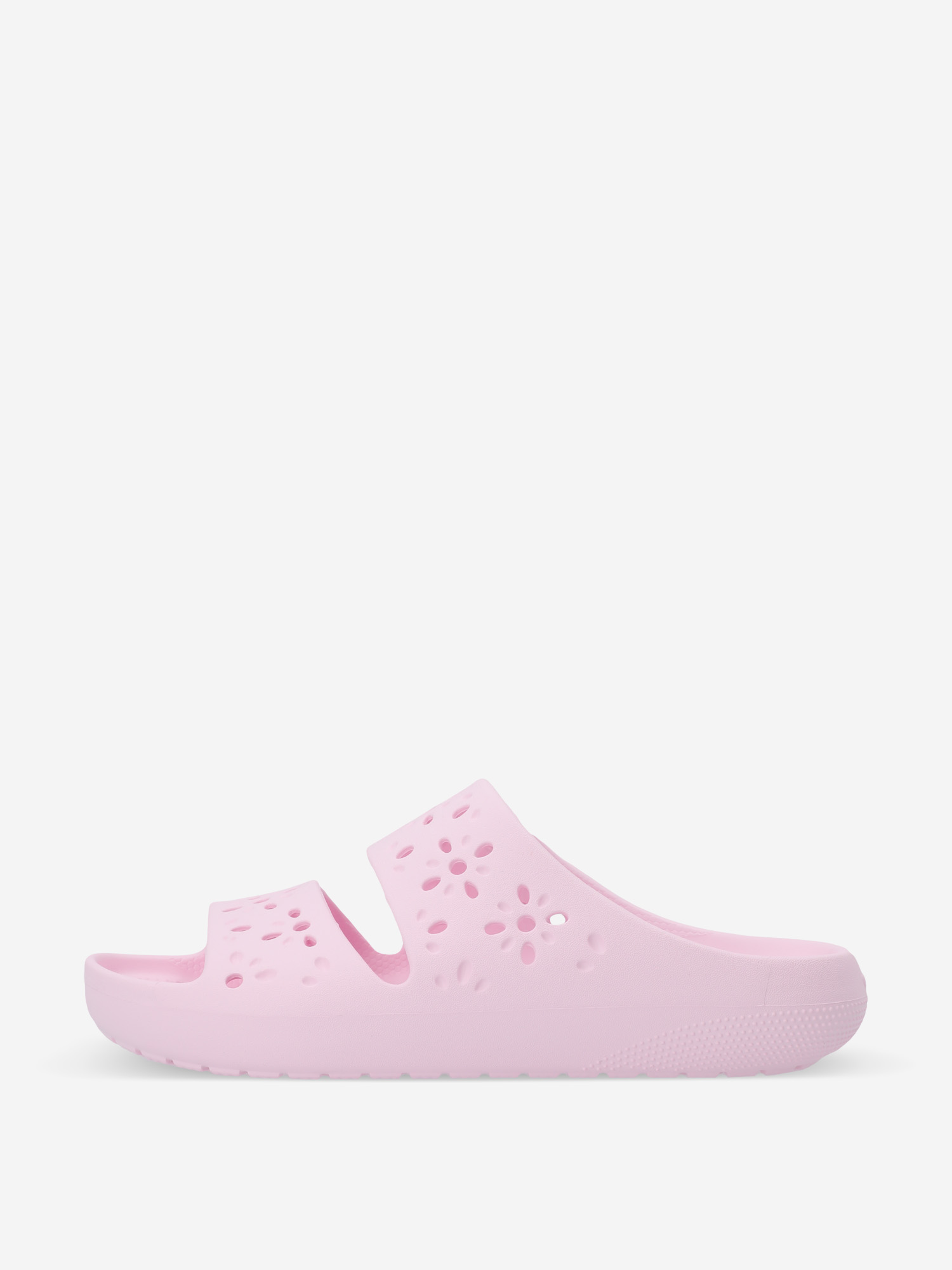фото Шлепанцы женские crocs classic floral cut out, розовый