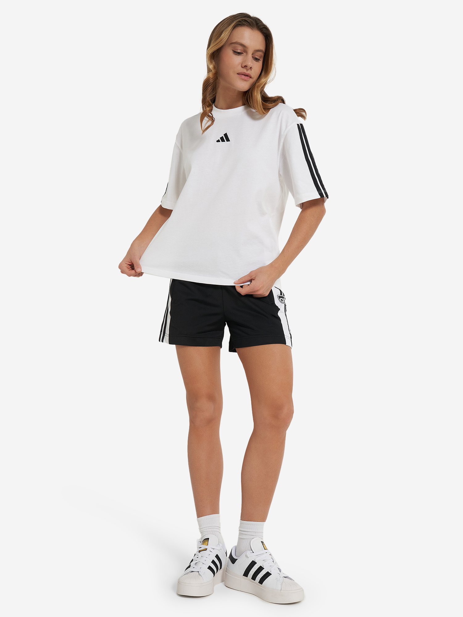фото Футболка женская adidas, белый
