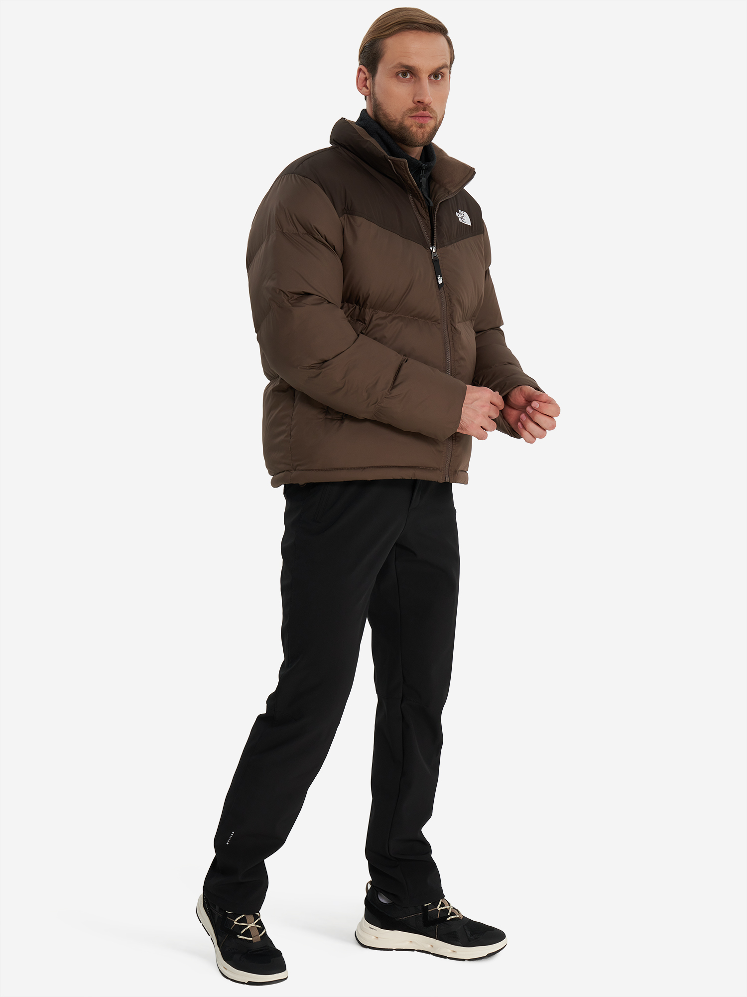 фото Куртка утепленная мужская the north face saikuru, коричневый
