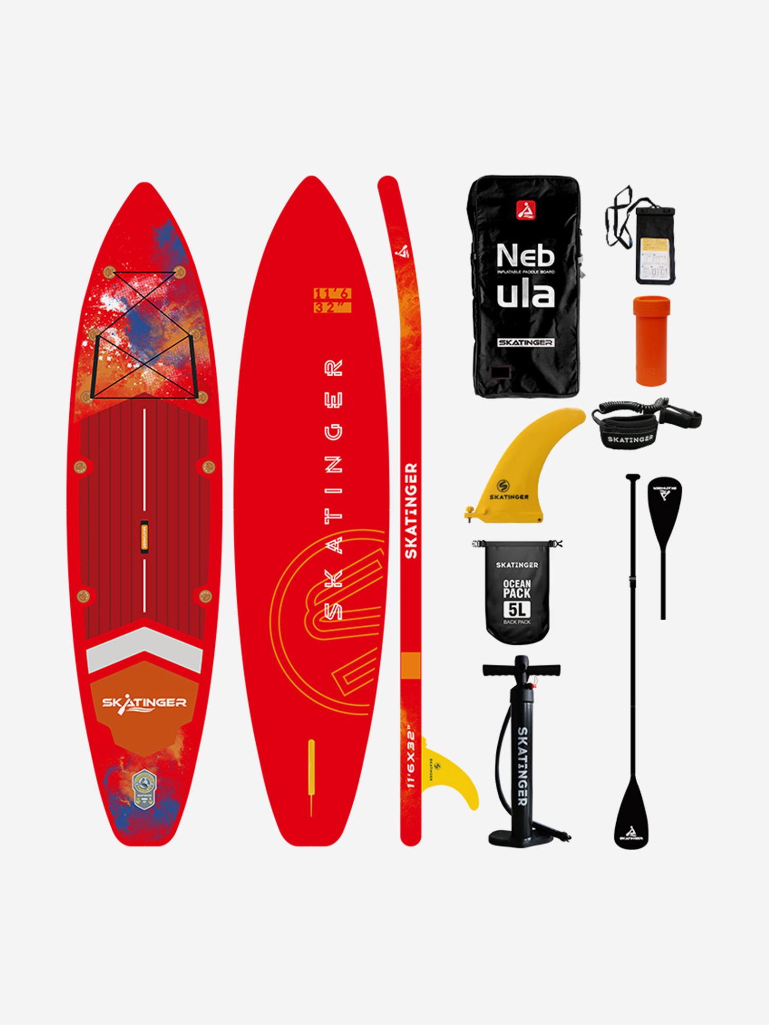 Надувная SUP-доска SKATINGER INTERSTELLAR RED, 11'6" 350*81*15 см сапборд, Красный
Надувная SUP-доска SKATINGER INTERSTELLAR RED, 11'6" 350*81*15 см сапборд, Красный