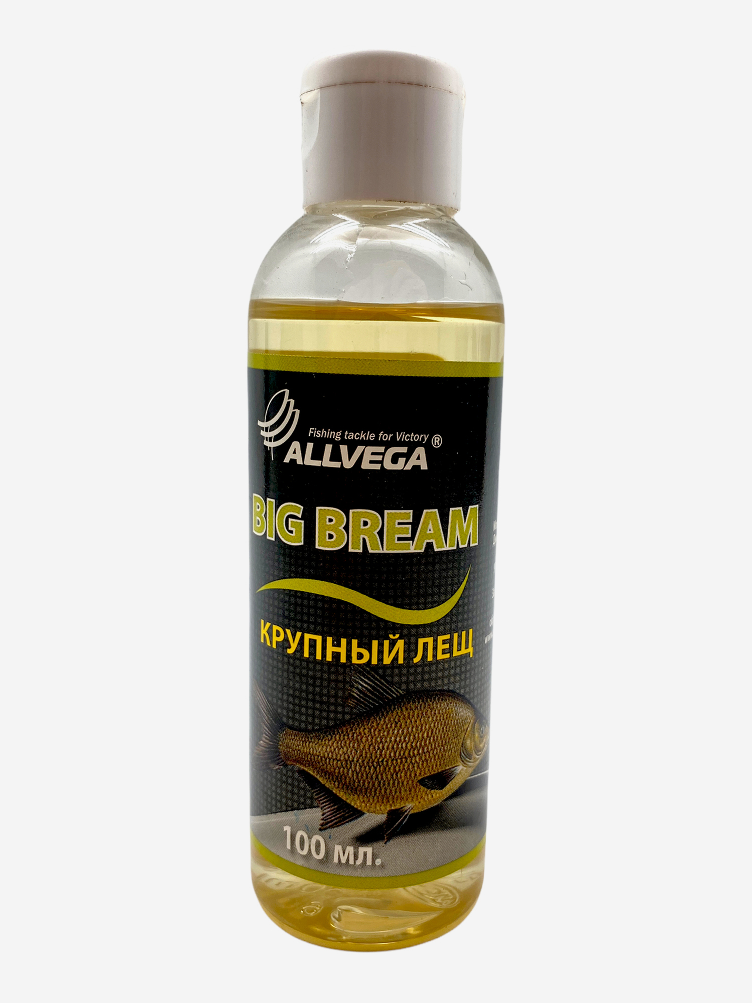 Ароматизатор-концентрат жидкий ALLVEGA "Essence Big Bream" 100мл (КРУПНЫЙ ЛЕЩ), Желтый
Ароматизатор-концентрат жидкий ALLVEGA "Essence Big Bream" 100мл (КРУПНЫЙ ЛЕЩ), Желтый