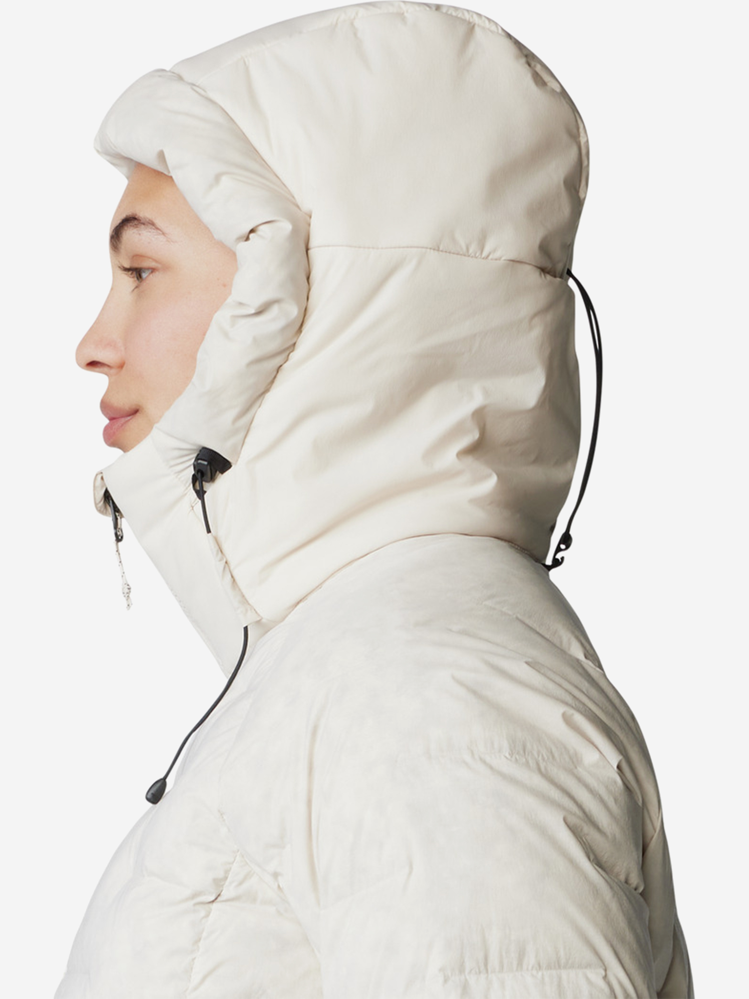 фото Пуховик женский mountain hardwear stretchdown, бежевый