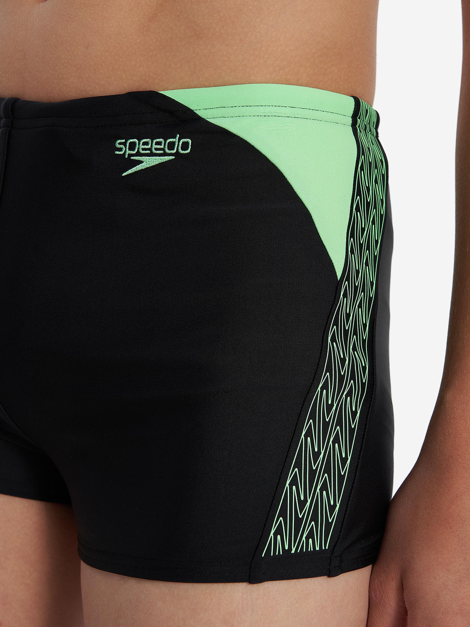 фото Плавки-шорты для мальчиков speedo hyperboom, черный