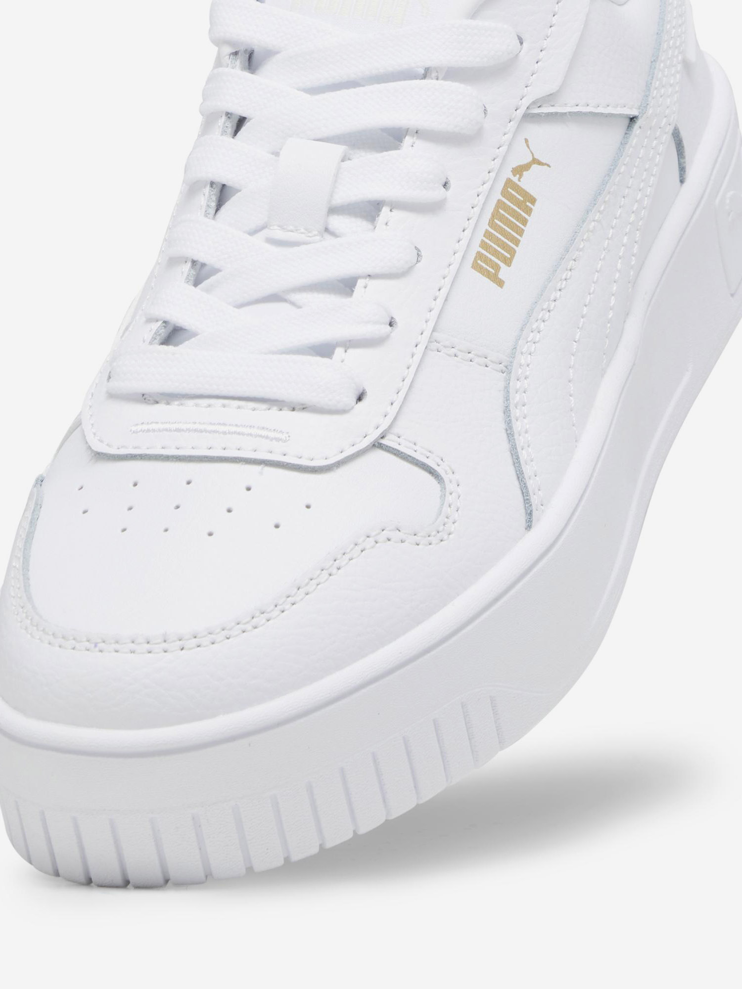 фото Кеды для девочек puma carina street jr, белый