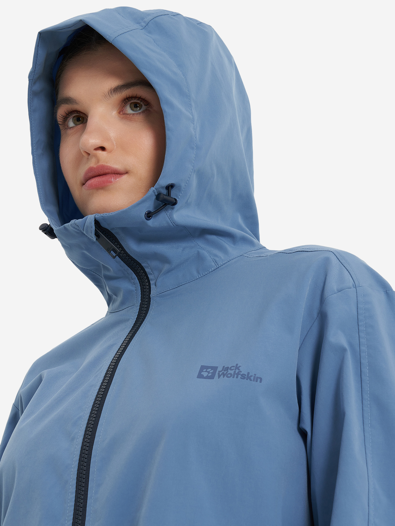 фото Ветровка женская jack wolfskin desert, голубой