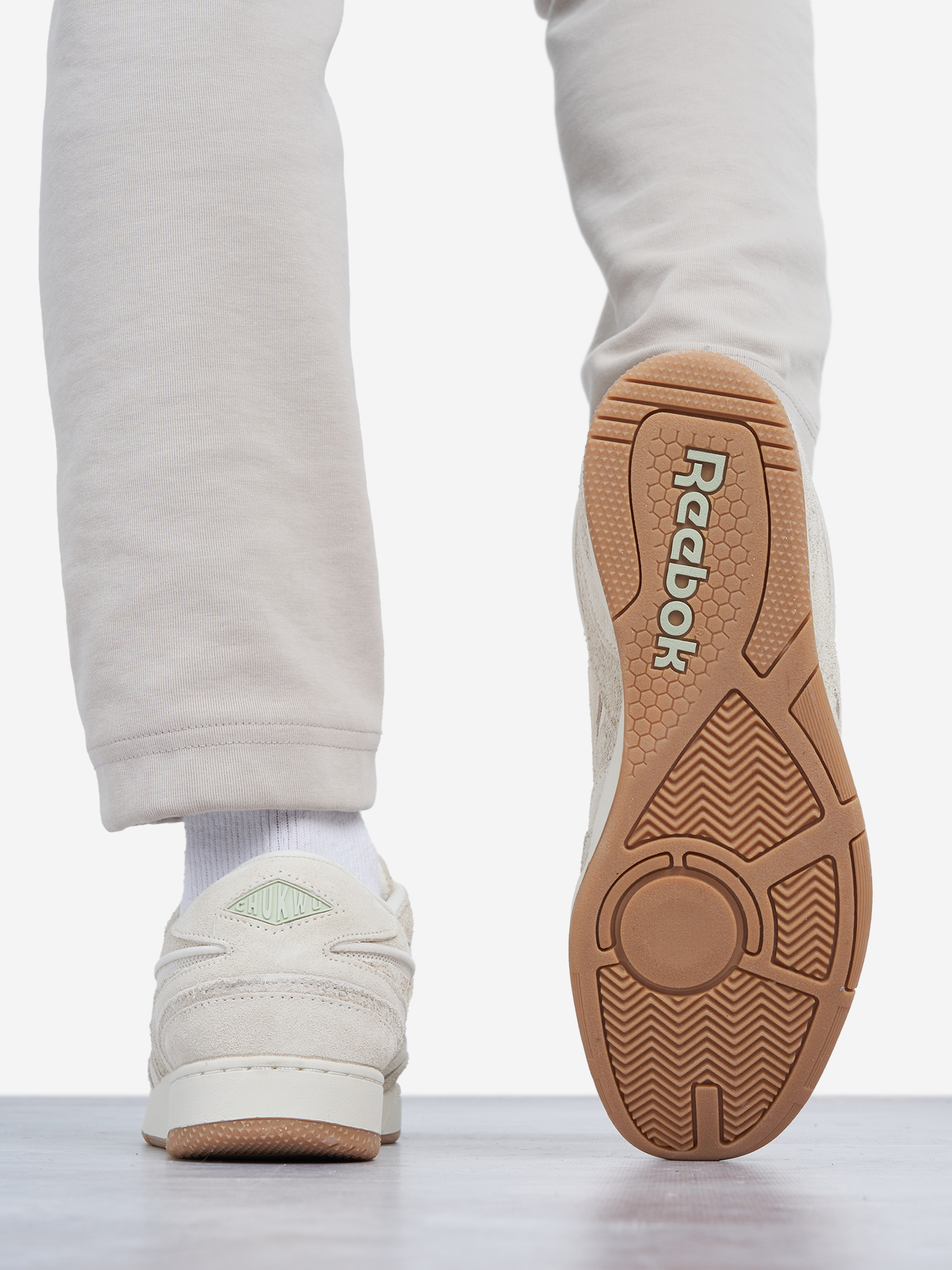 фото Кеды мужские reebok chukwu abuo, бежевый