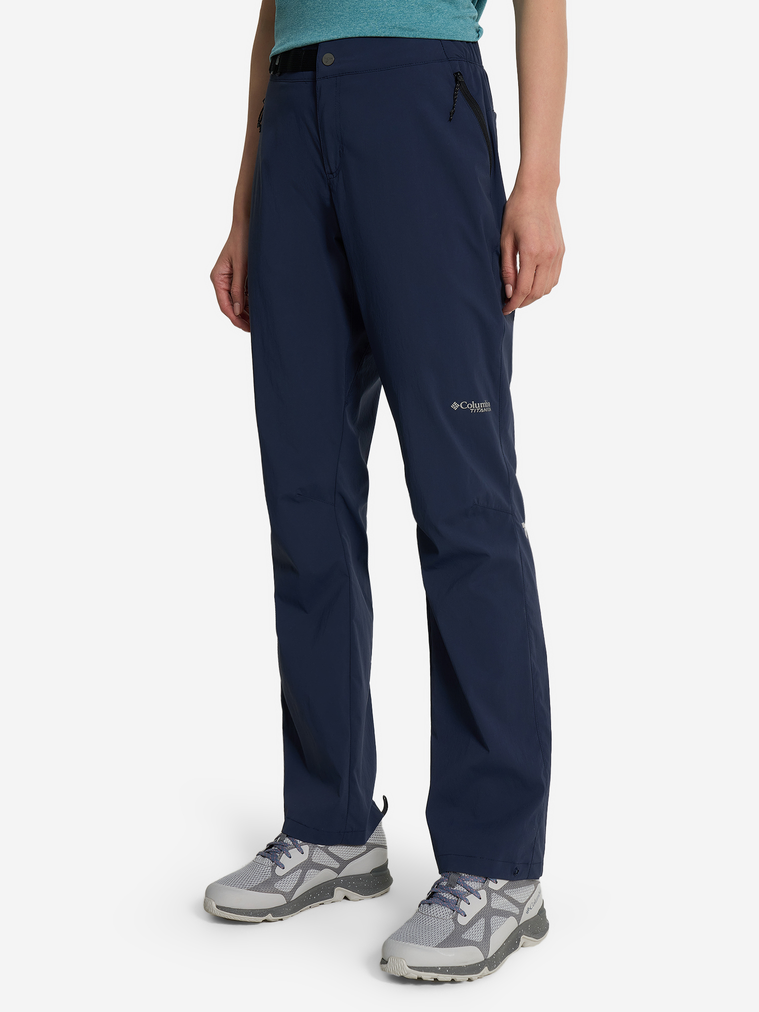 фото Брюки женские columbia wanoga lightweight pant, синий