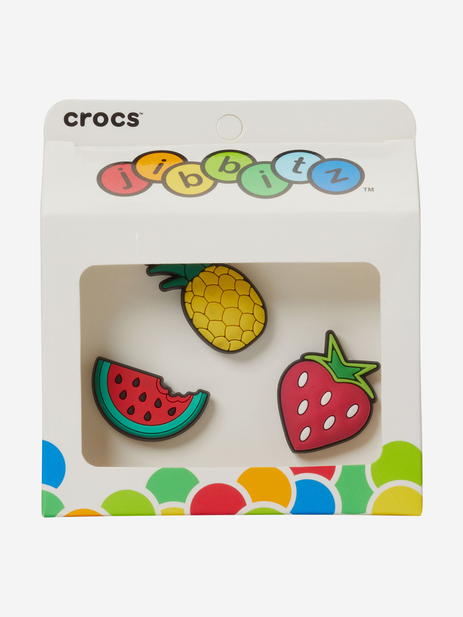 фото Украшение для обуви crocs jibbitz fruit 3 pack, мультицвет