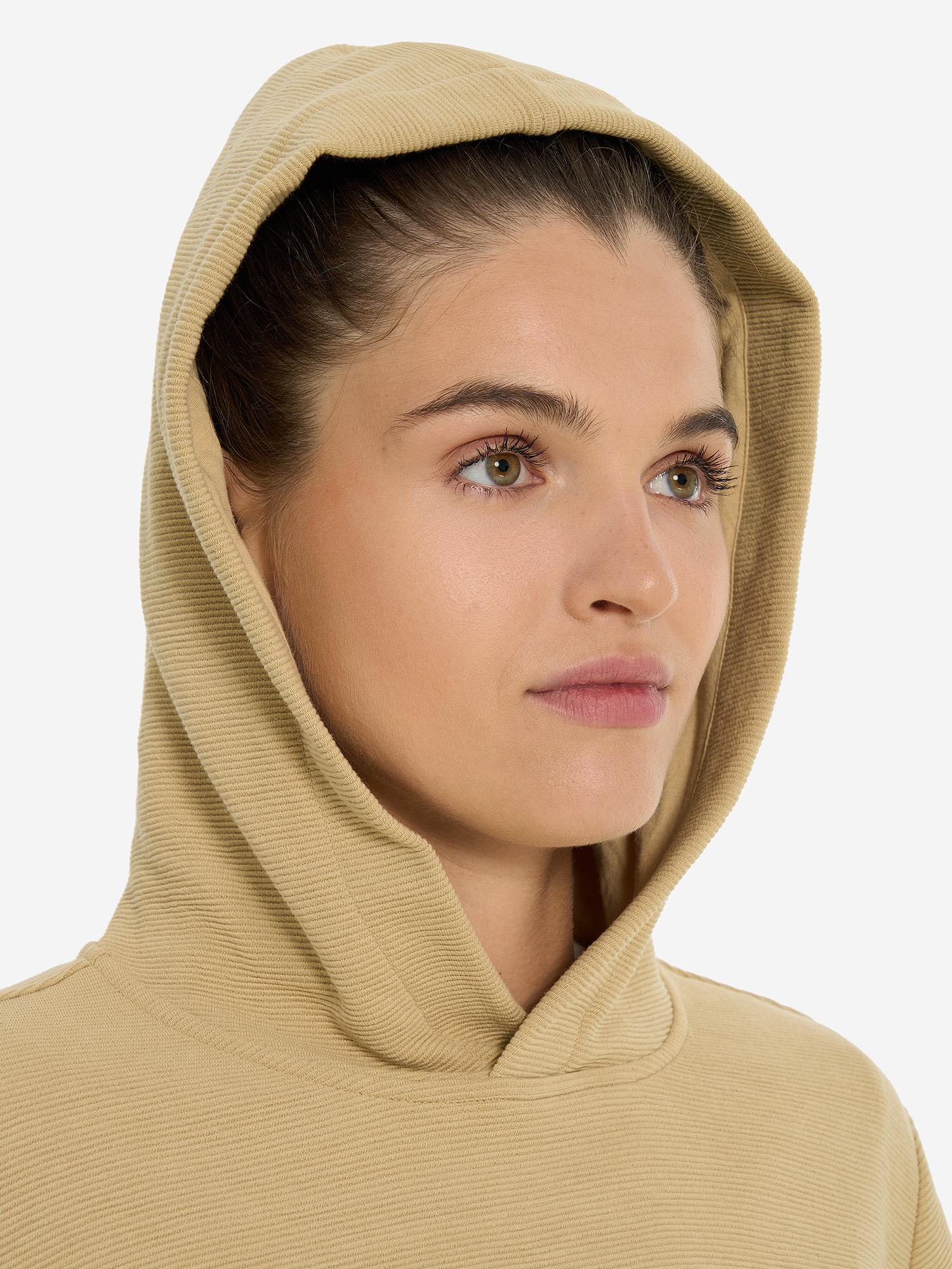 фото Худи женское the north face hoden, бежевый