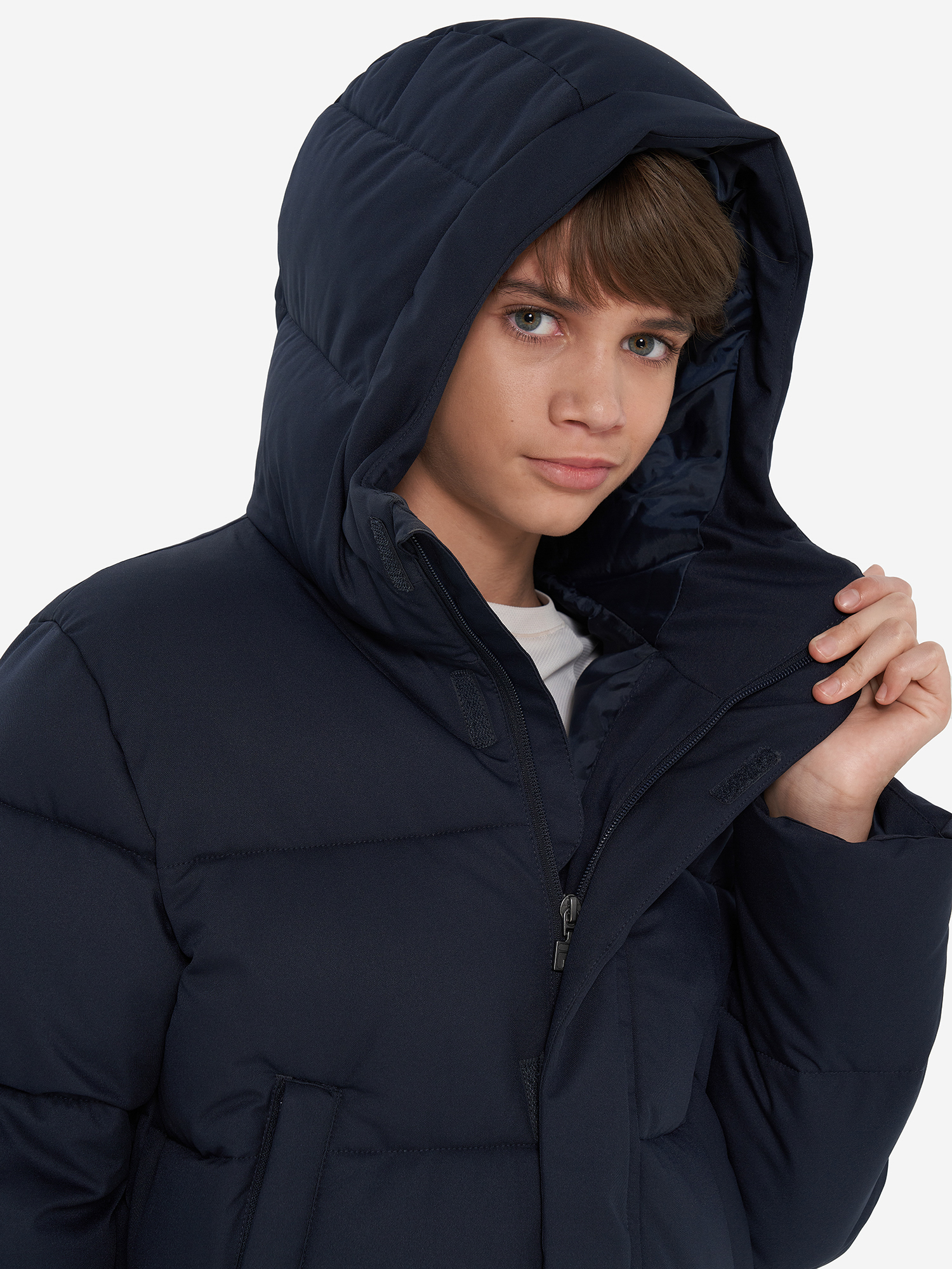 фото Пуховик для мальчиков fila, синий