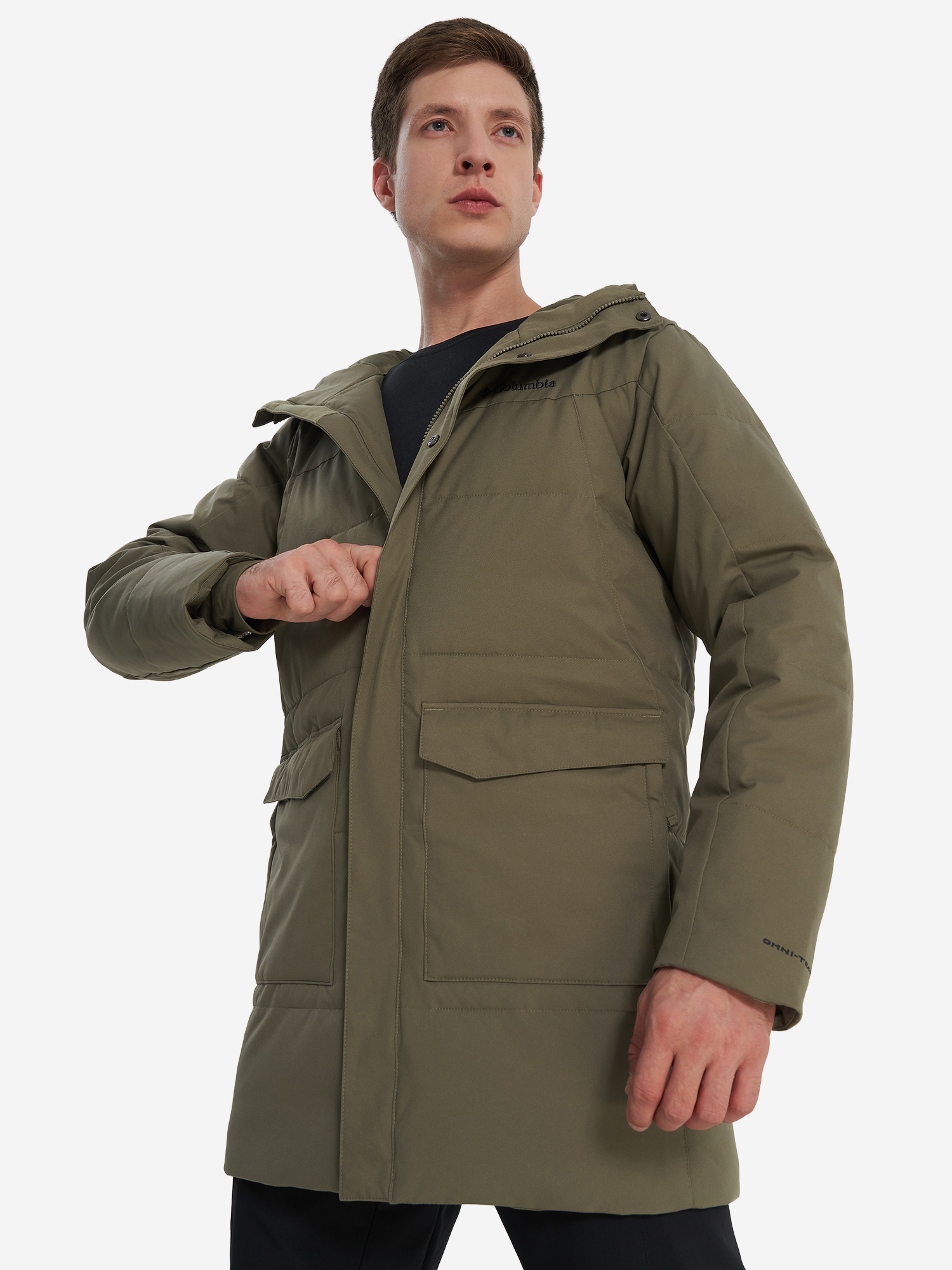 фото Куртка утепленная мужская columbia cedar summit ii mid insulated jacket, зеленый