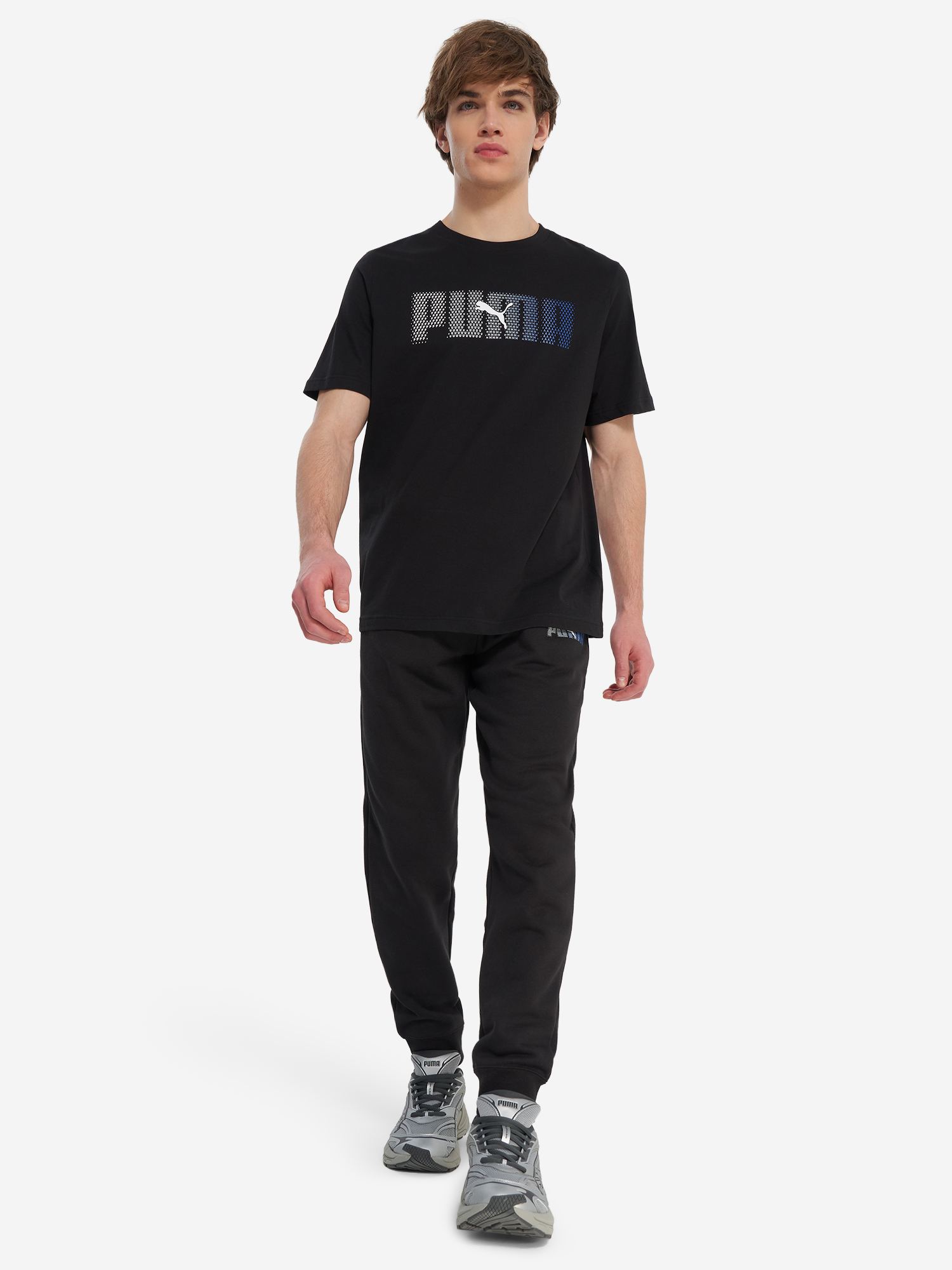 фото Футболка мужская puma ess logo lab, черный