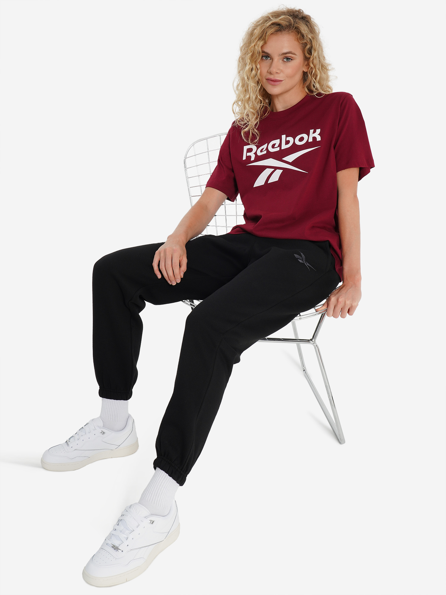 фото Брюки женские reebok amanda, черный