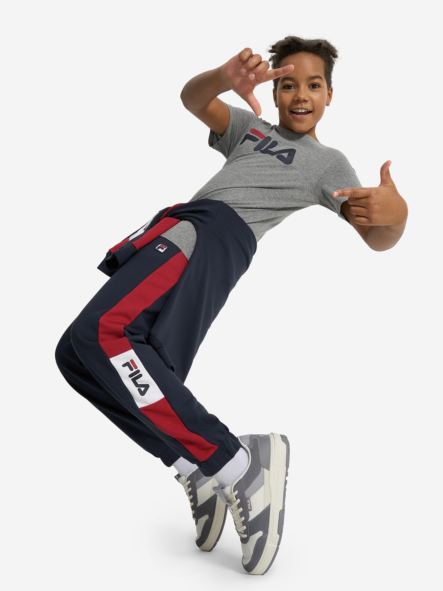 фото Футболка для мальчиков fila, серый