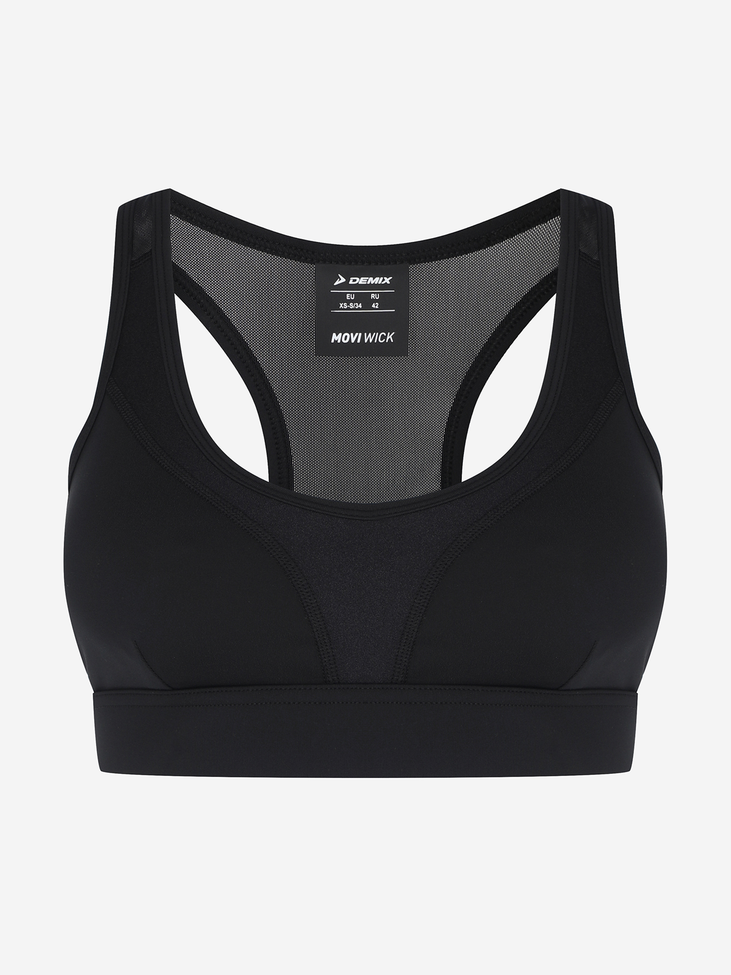 фото Топ бра спортивный demix activemove dance mesh bra, черный