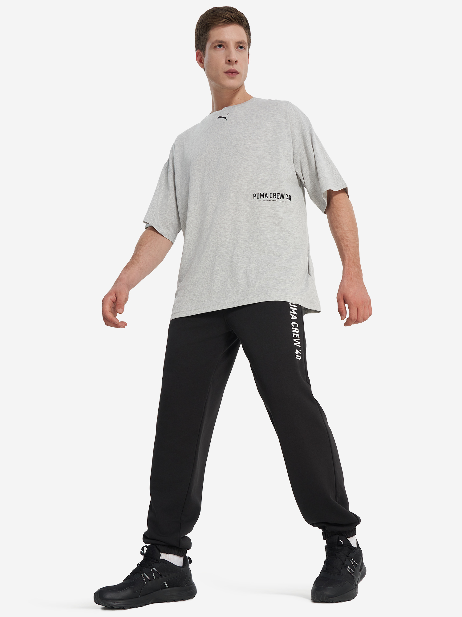 фото Брюки мужские puma graphic, черный