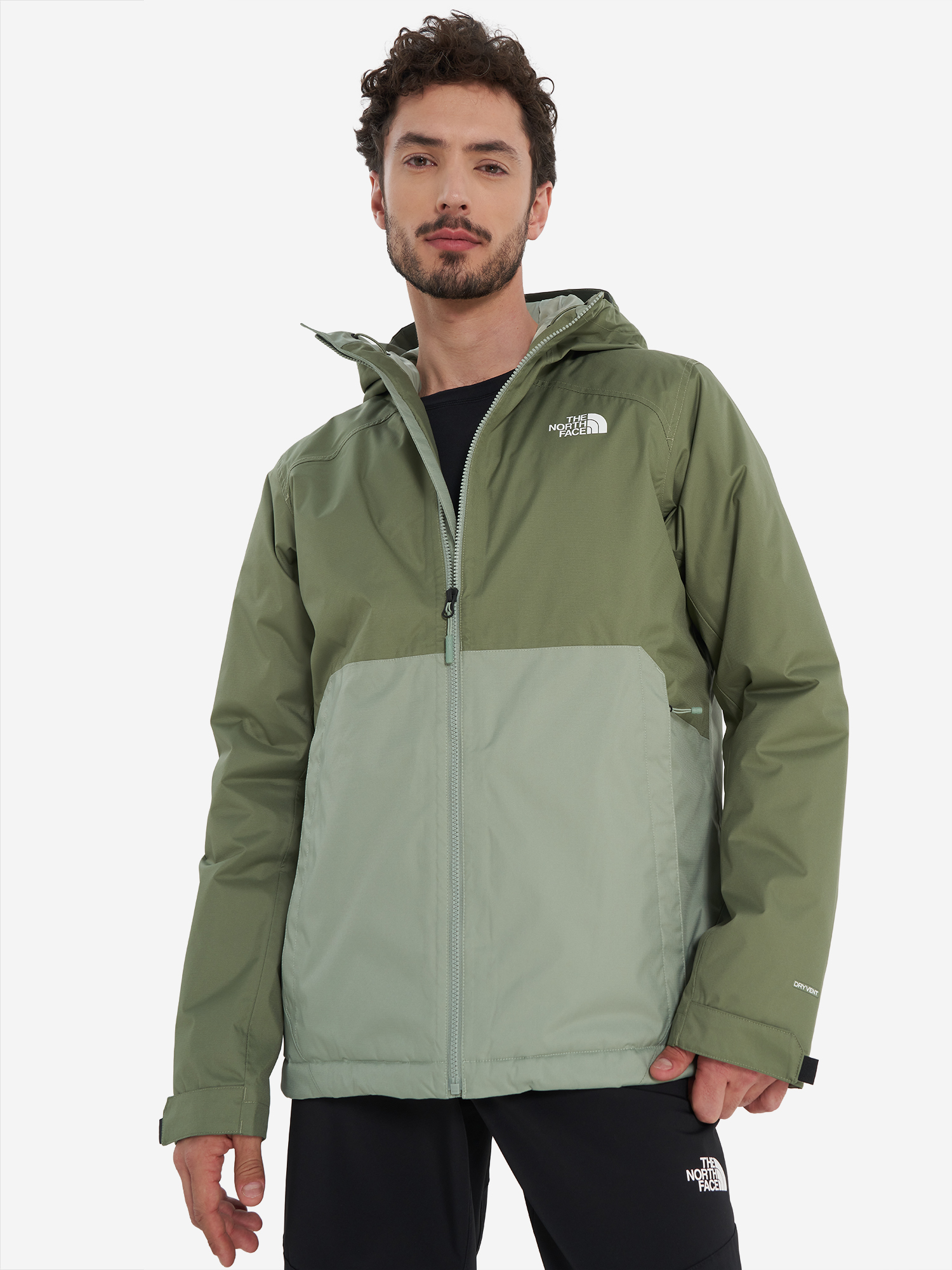 фото Куртка утепленная мужская the north face millerton insulated, зеленый
