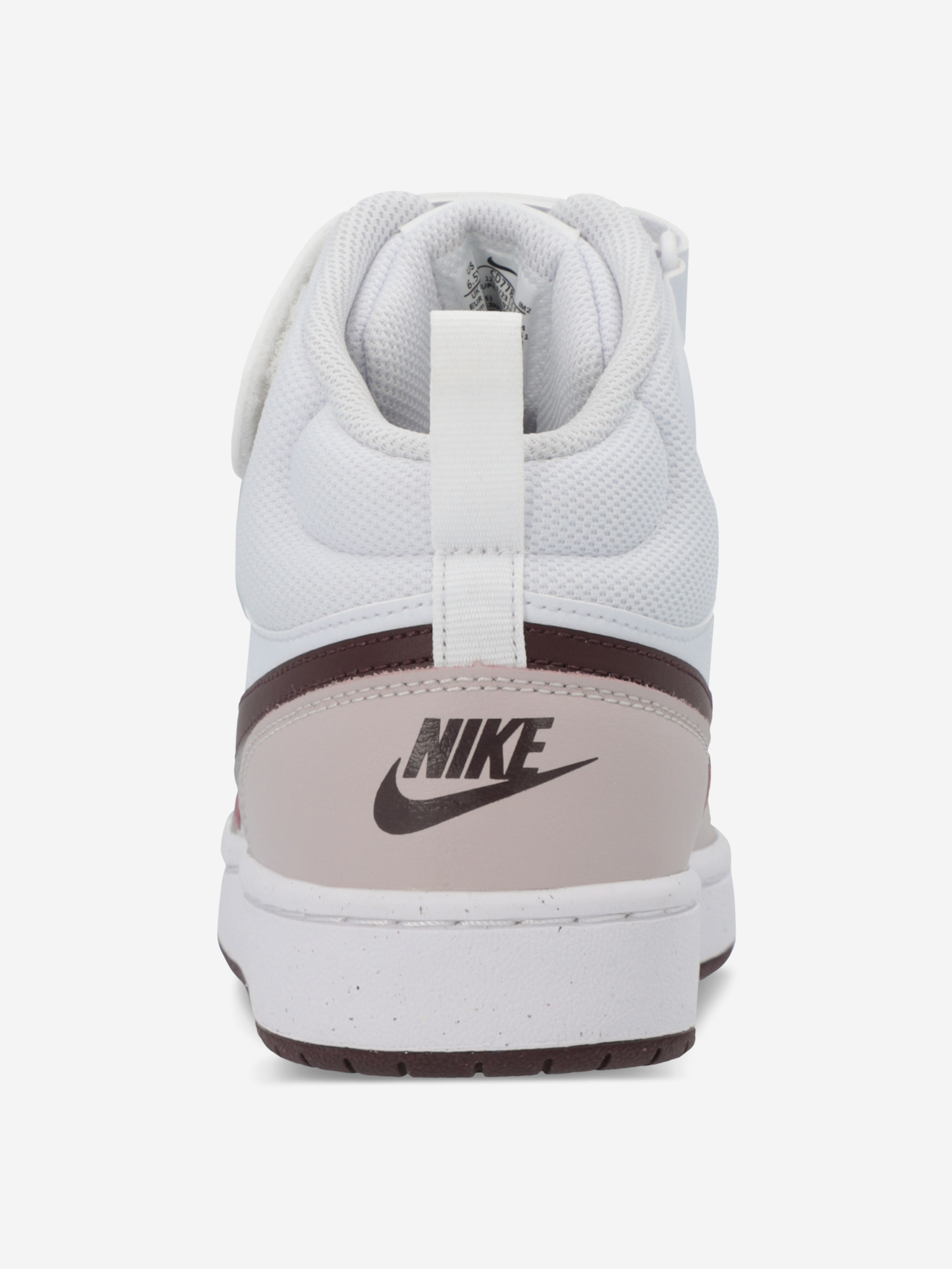 фото Кеды для девочек nike court borough mid 2, белый