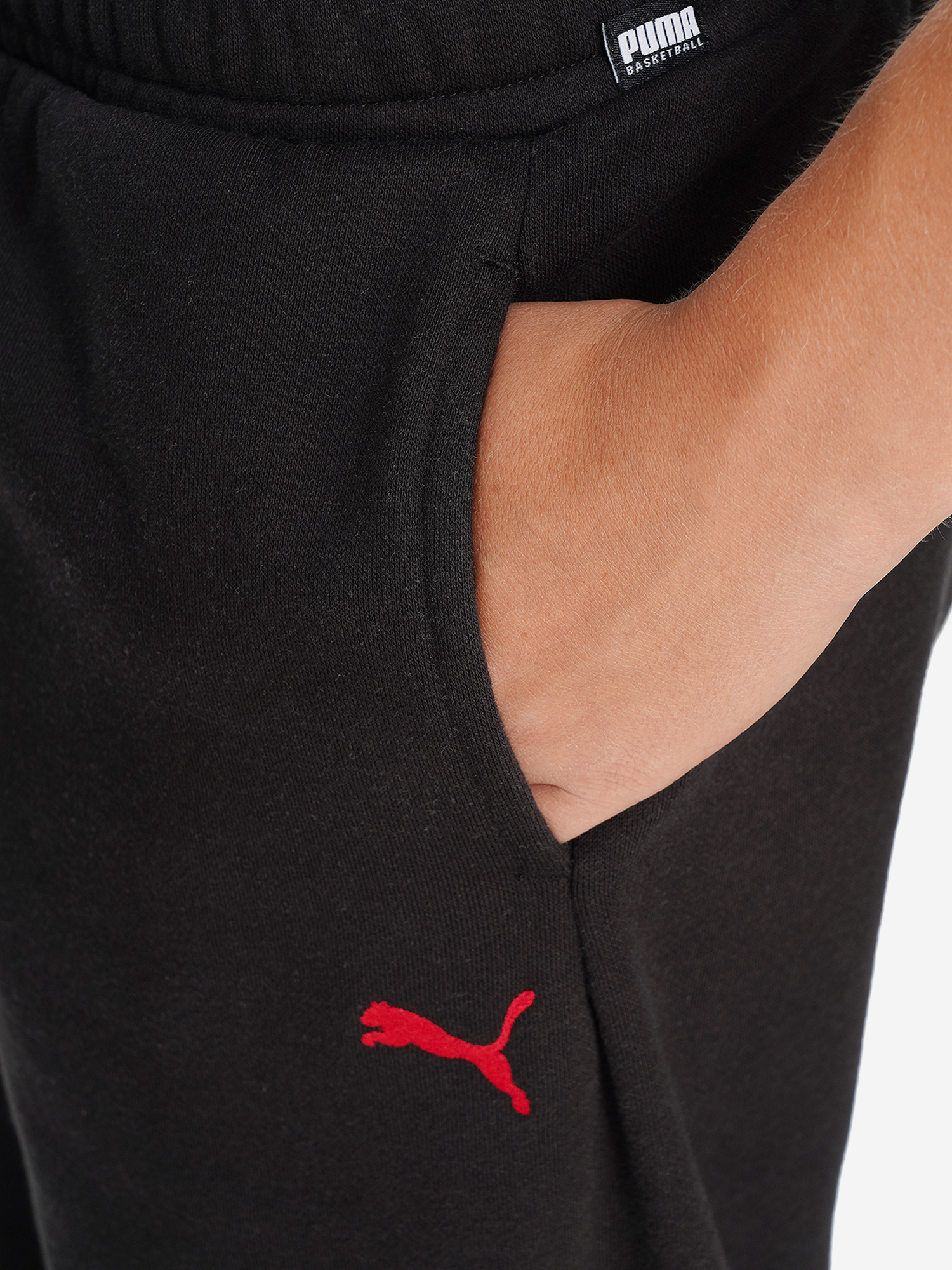 фото Брюки для мальчиков puma basketball hooperhotline, черный