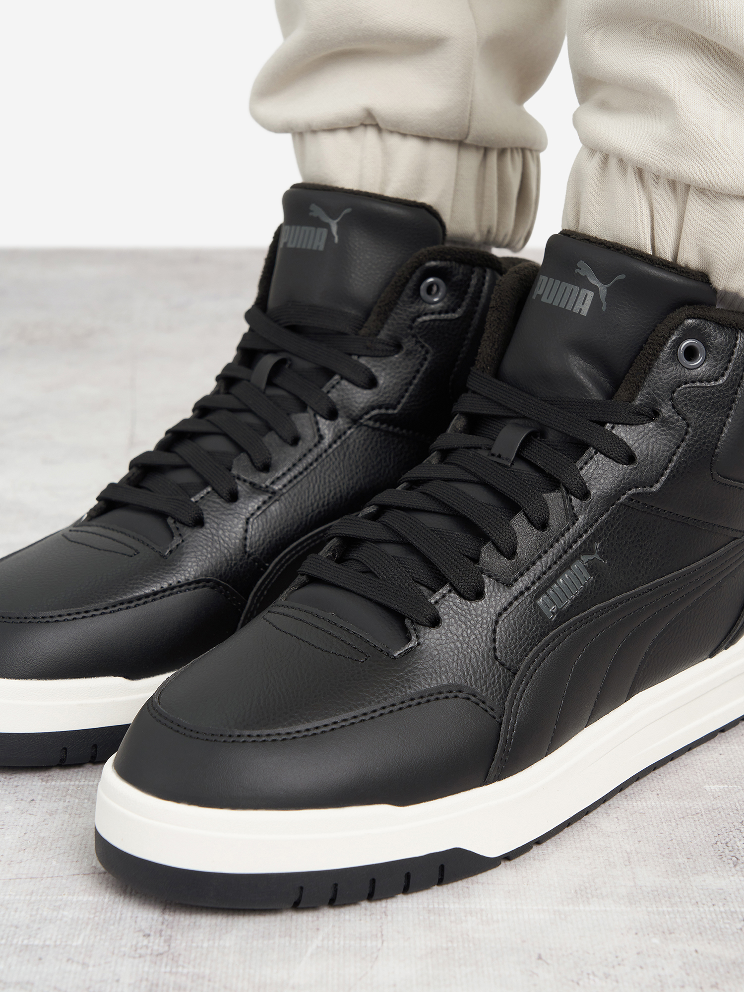 фото Кеды утепленные мужские puma shuffle downtown, черный