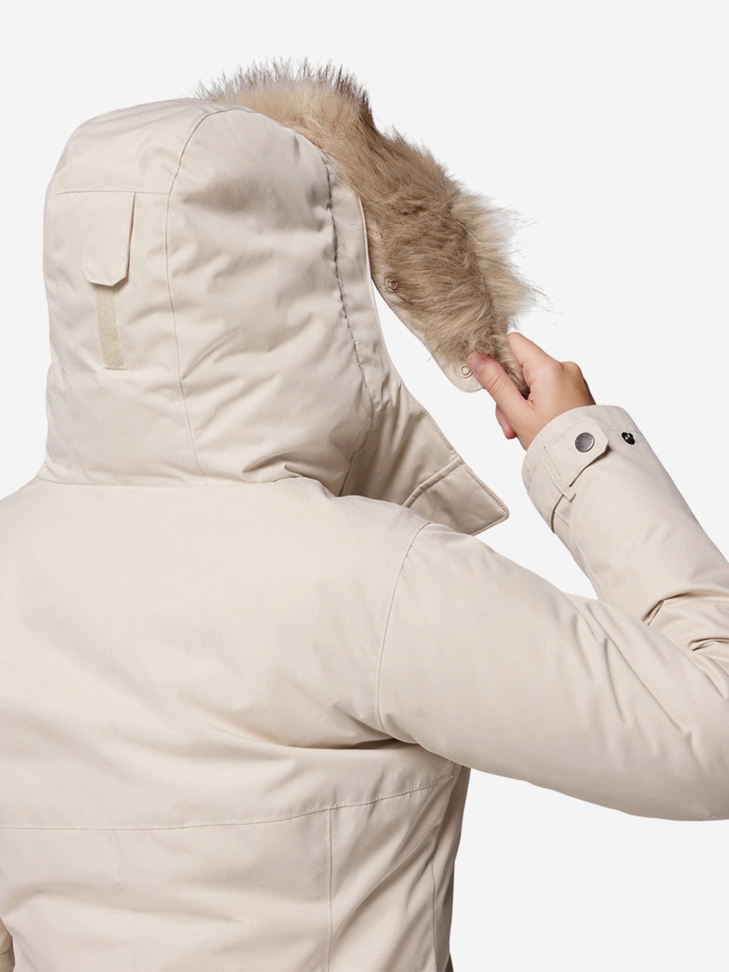 фото Парка женская columbia suttle mountain long insulated jacket, бежевый