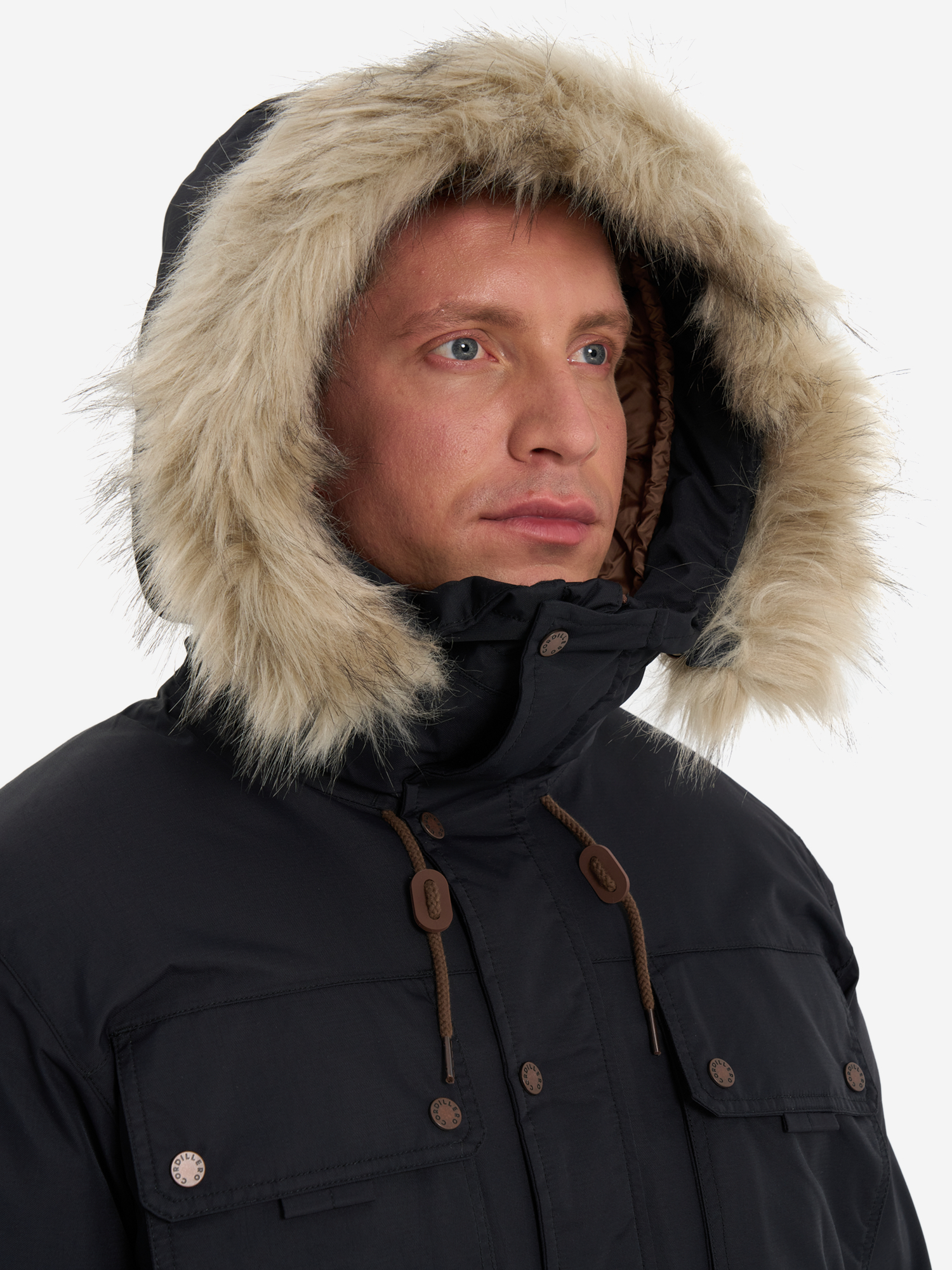 фото Пуховик мужской cordillero, черный