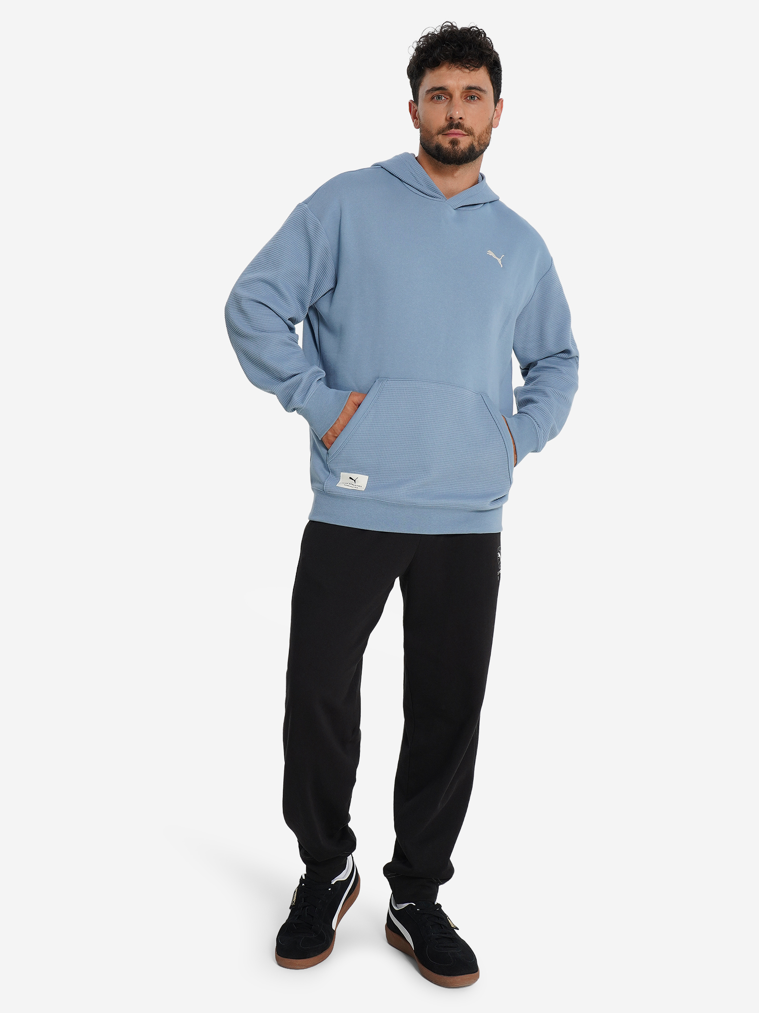 фото Худи мужское puma class relaxed pinnacle, голубой