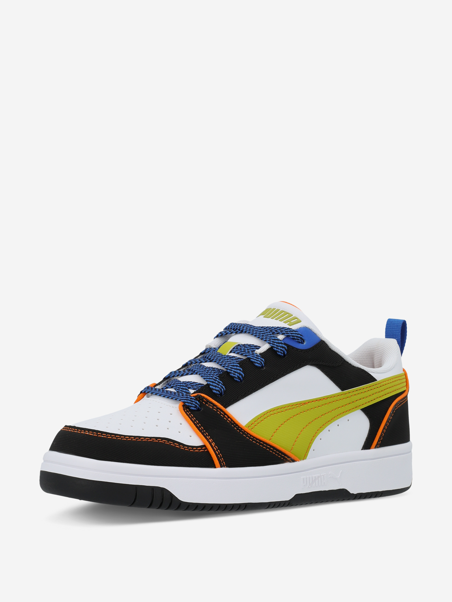 фото Кеды для мальчиков puma rebound v6 lo starblitz jr, белый