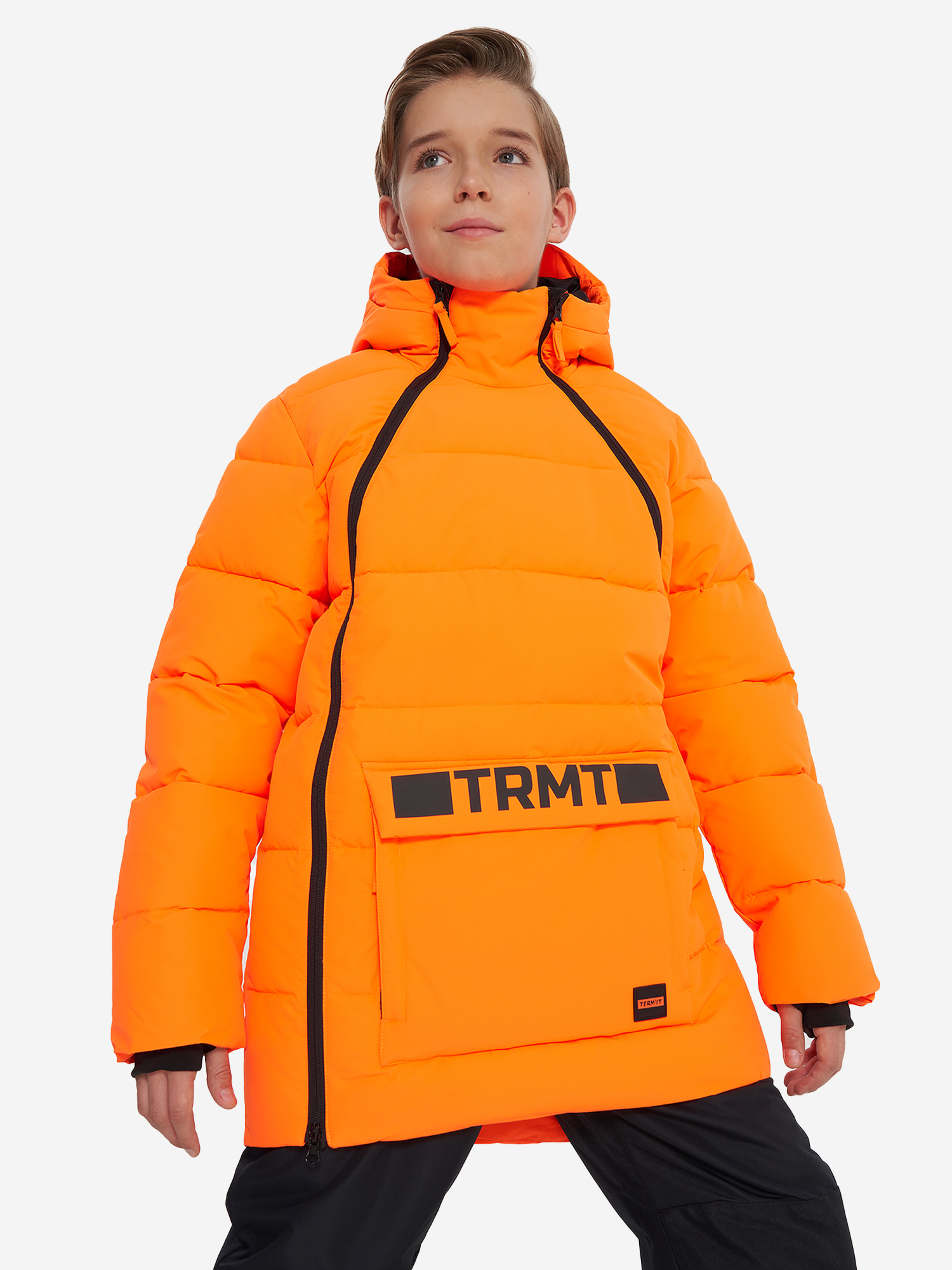 фото Пуховик для мальчиков termit, оранжевый