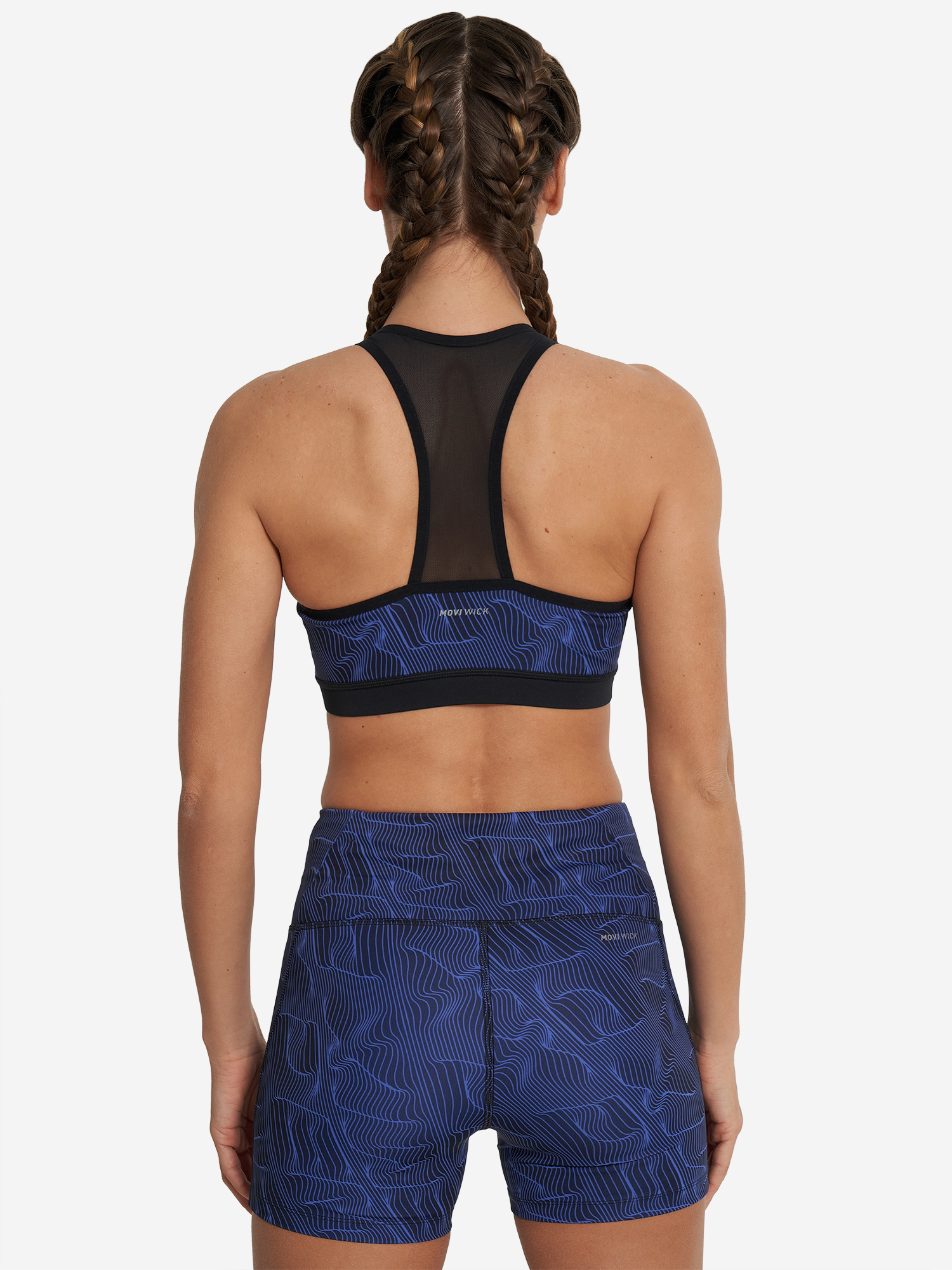 фото Топ бра спортивный demix activemove urban mesh back, синий