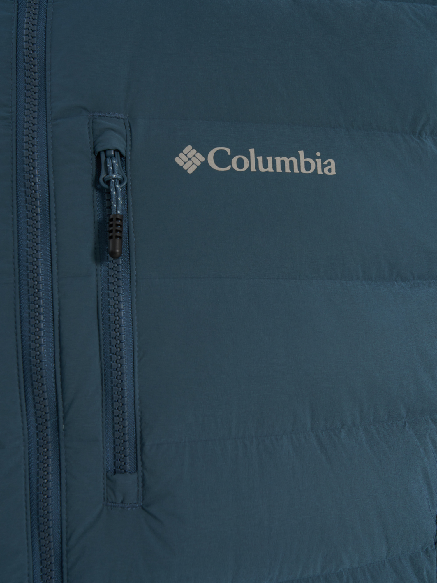фото Пуховик мужской columbia drift peak stretch down hooded jacket, голубой