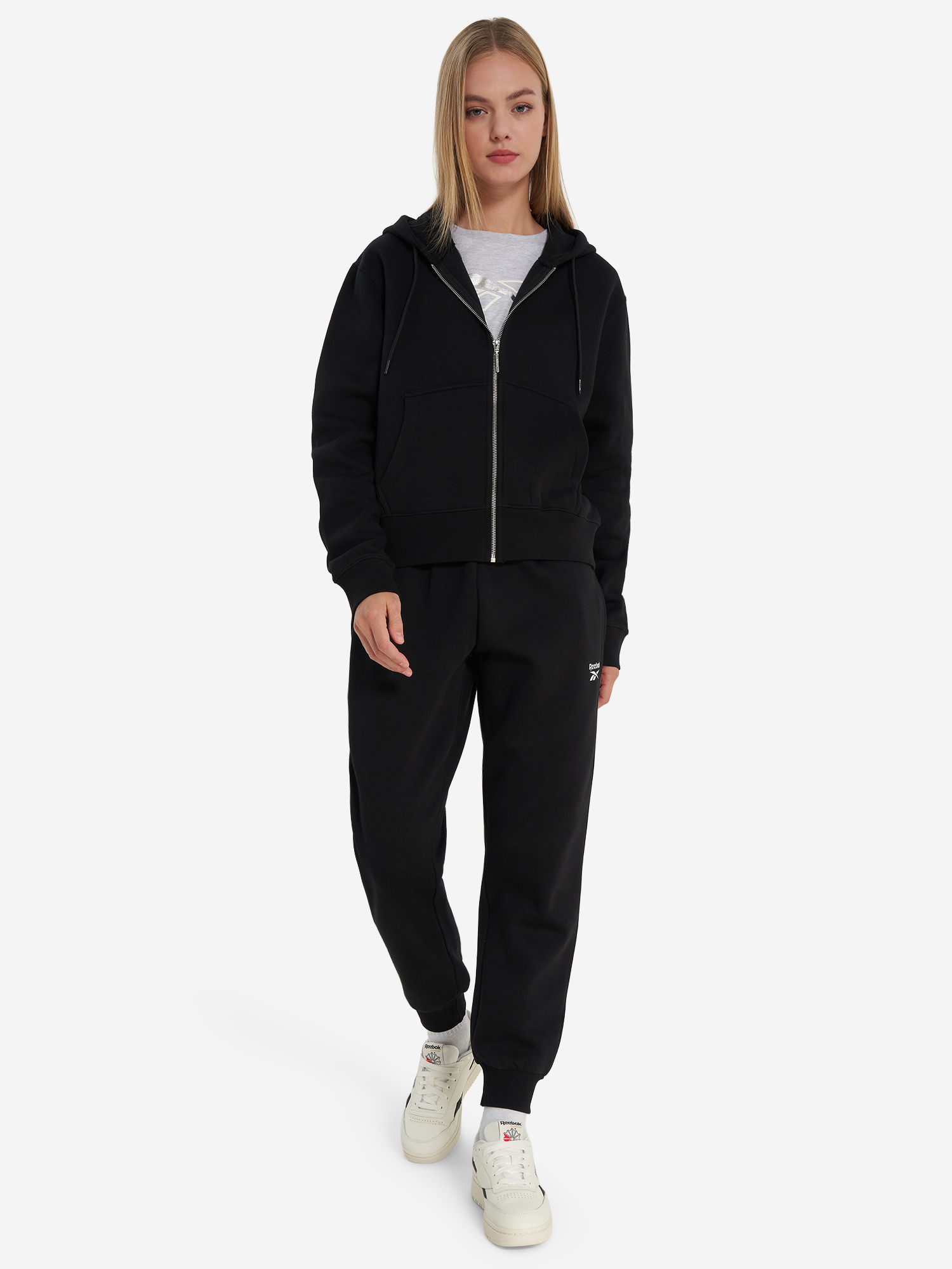 фото Толстовка женская reebok ariana, черный