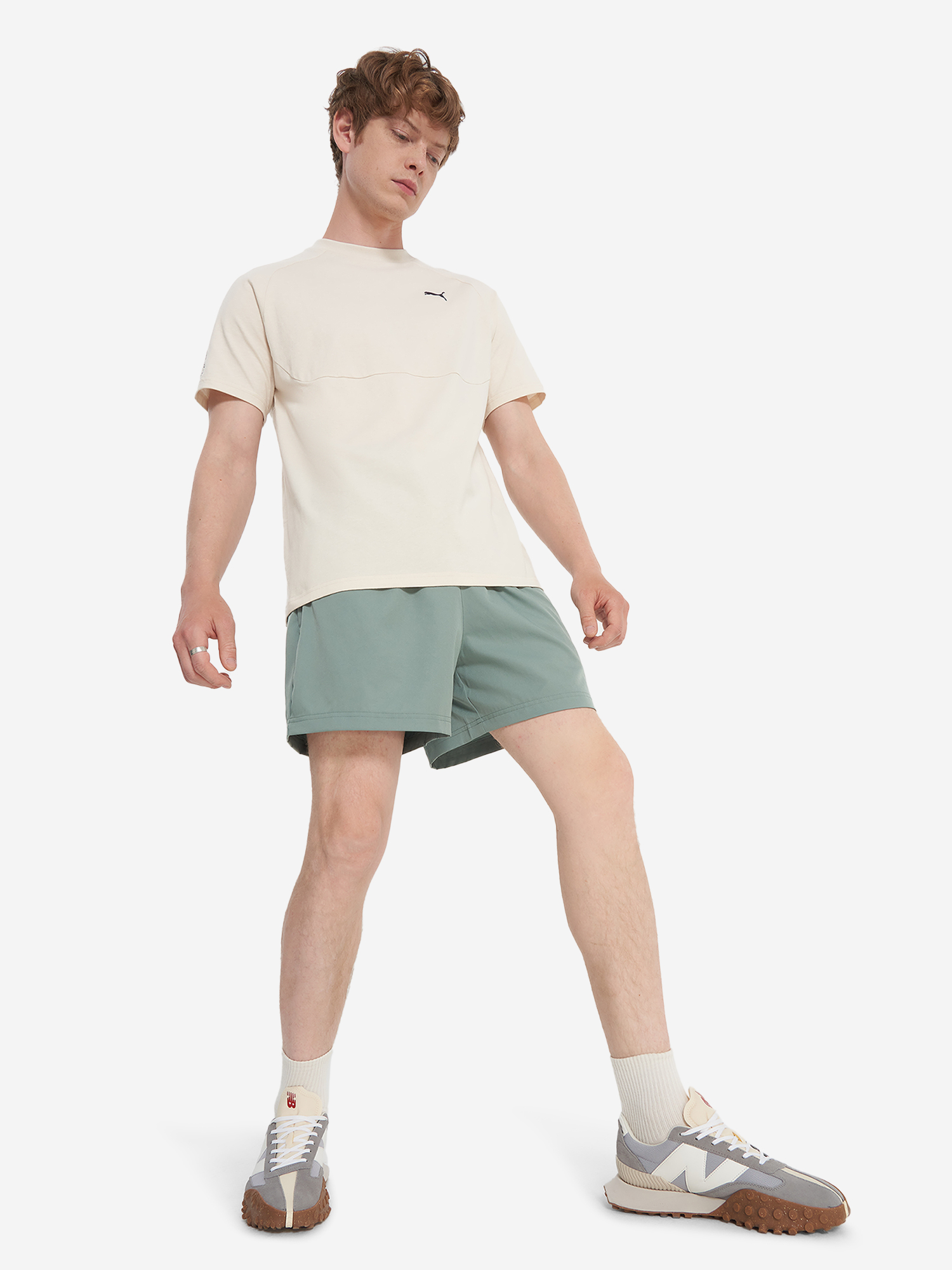 фото Футболка мужская puma, бежевый